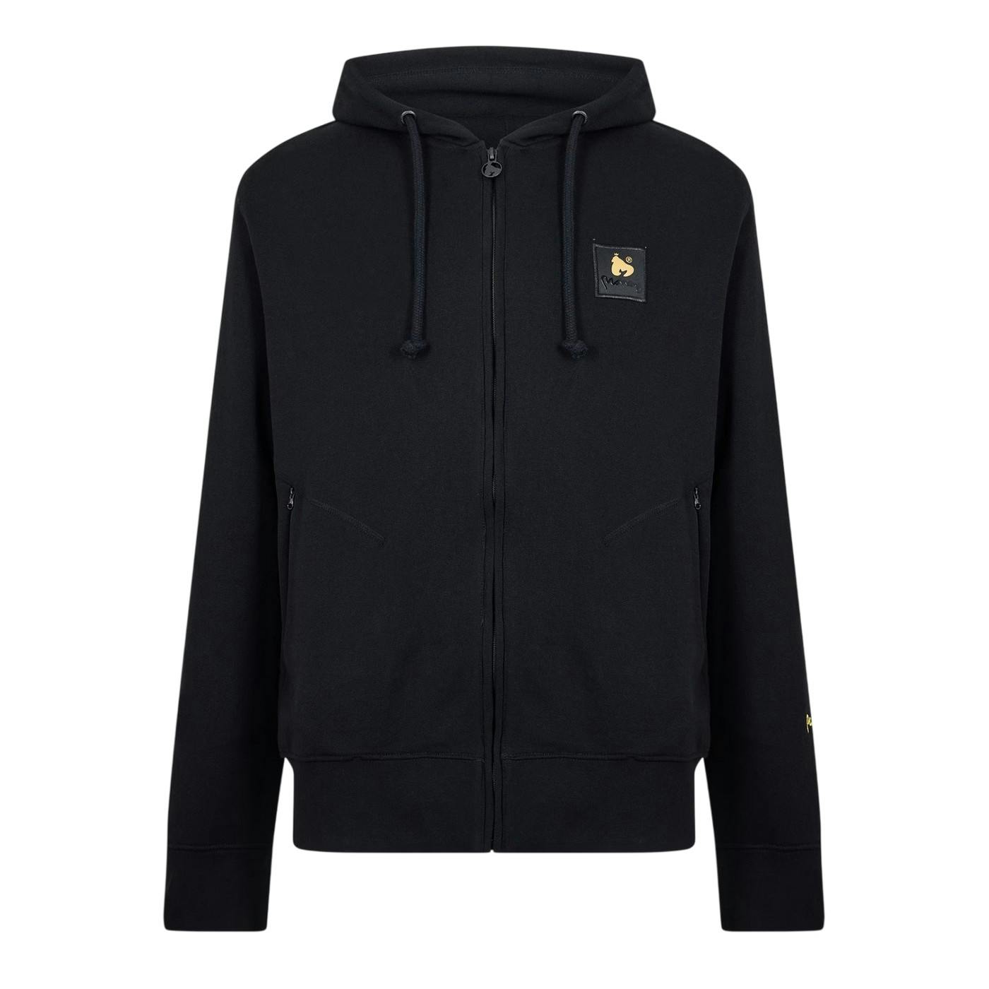 Money Men's Black Full Zip Sweatshirt - S - 88% Cotton/12% Polyester