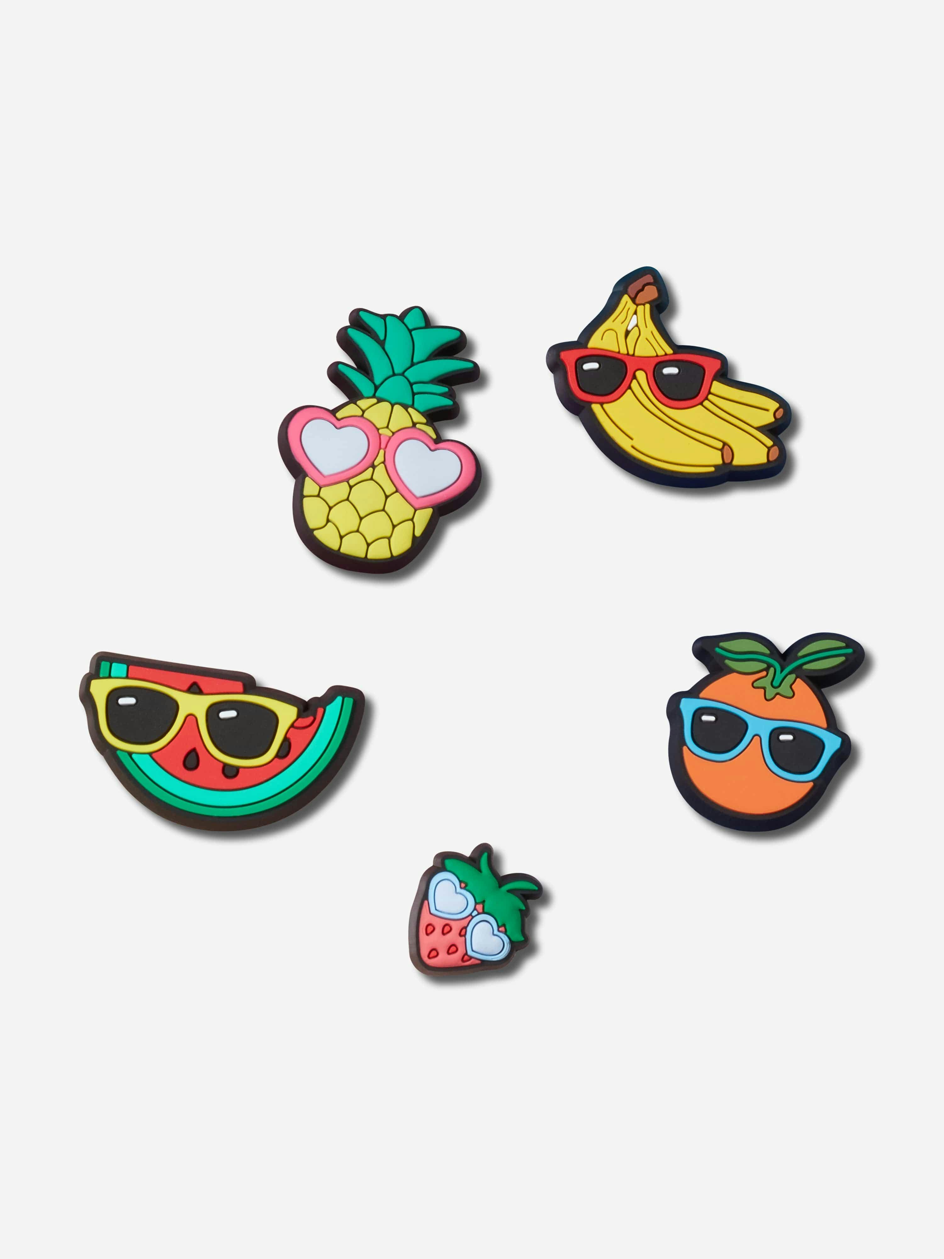 Crocs Boys Kids Cute Fruit With Summer Jibbitz™ 5 Pack In Multicolour - Multicoloured - One Size