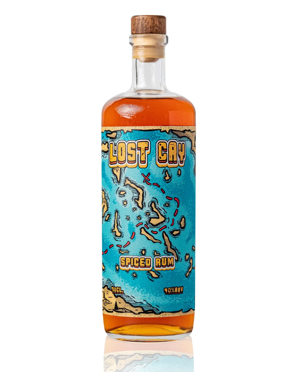 The Custom Spirit Co. Black/Dark/Green Lost Cay Rum - 70Cl
