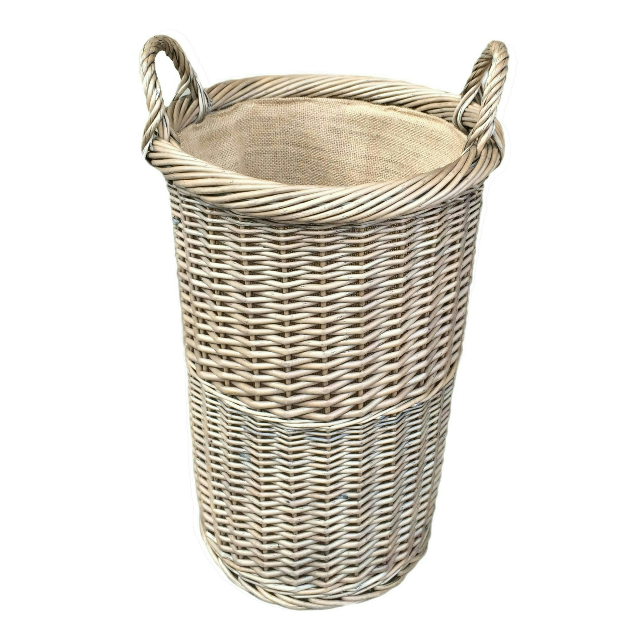 Red Hamper Large Antique Wash Willow Umbrella Stand