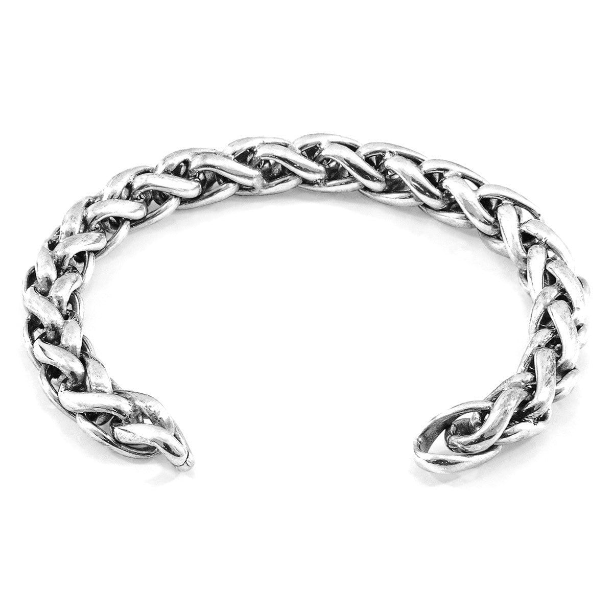 Anchor & Crew Silver Staysail Sail Chain Bangle - L - 23Cm