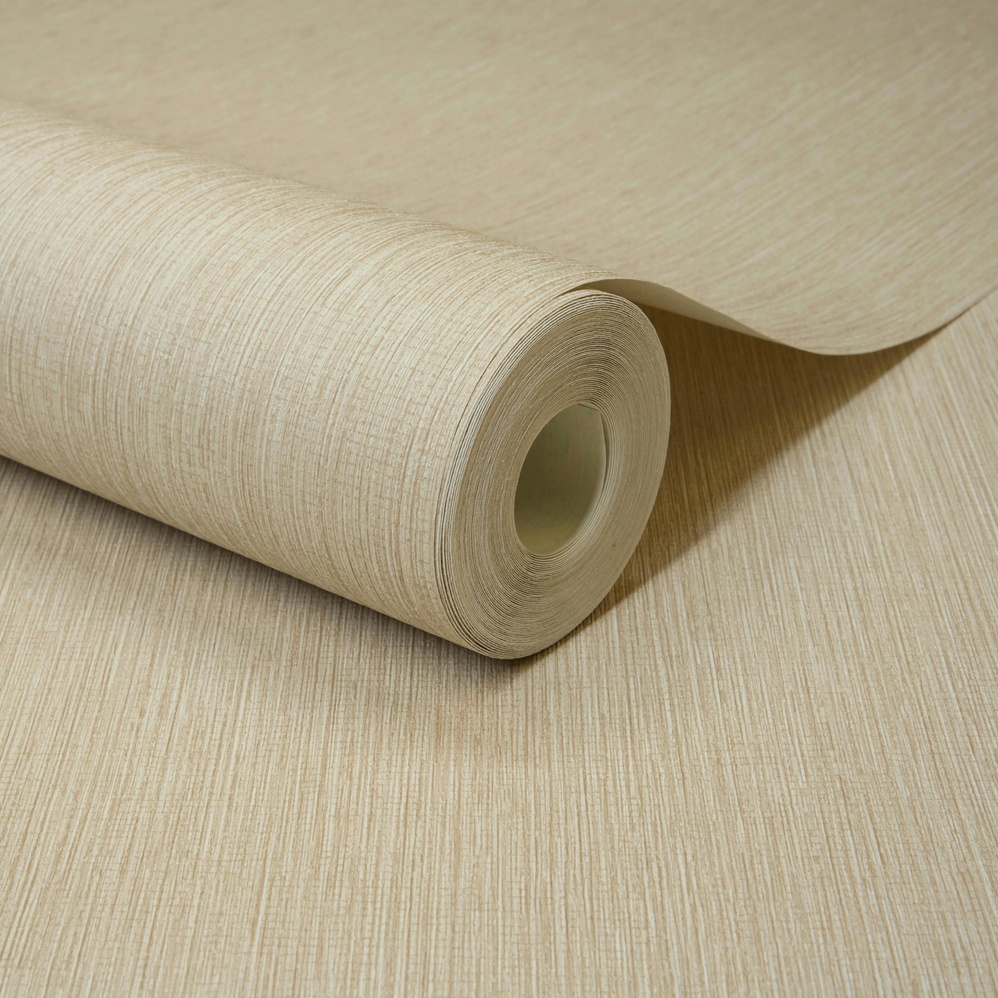 Rackhams Beige Boutique Rays Grasscloth Effect Pvc-Free Eco Wallpaper,