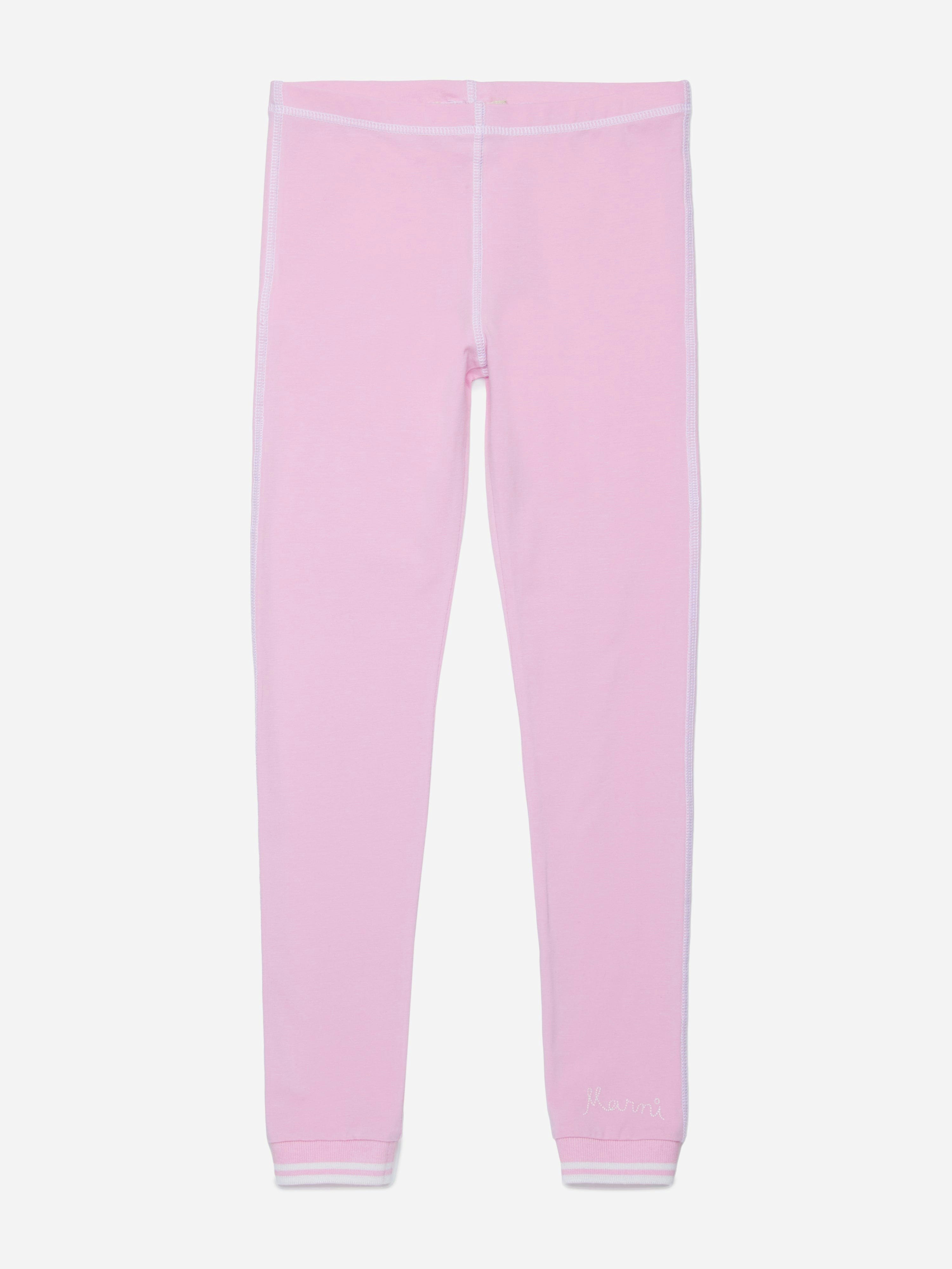 Marni Kids Girls Pink Marni Cotton Trousers In - 8 Yrs