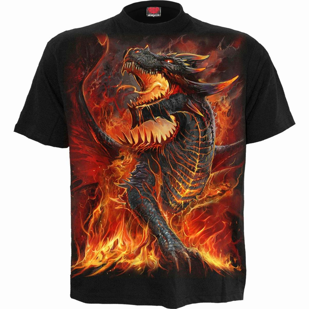 Spiral Direct Black Draconis - Kids T-Shirt - S - Screen - Screen