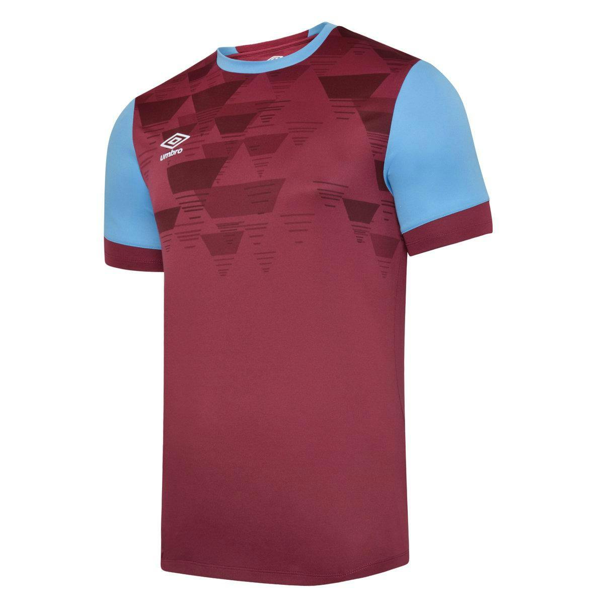 Umbro Men's Sky Blue Vier Jersey - New Claret/ - New Claret/ - Xxl - 100% Polyester