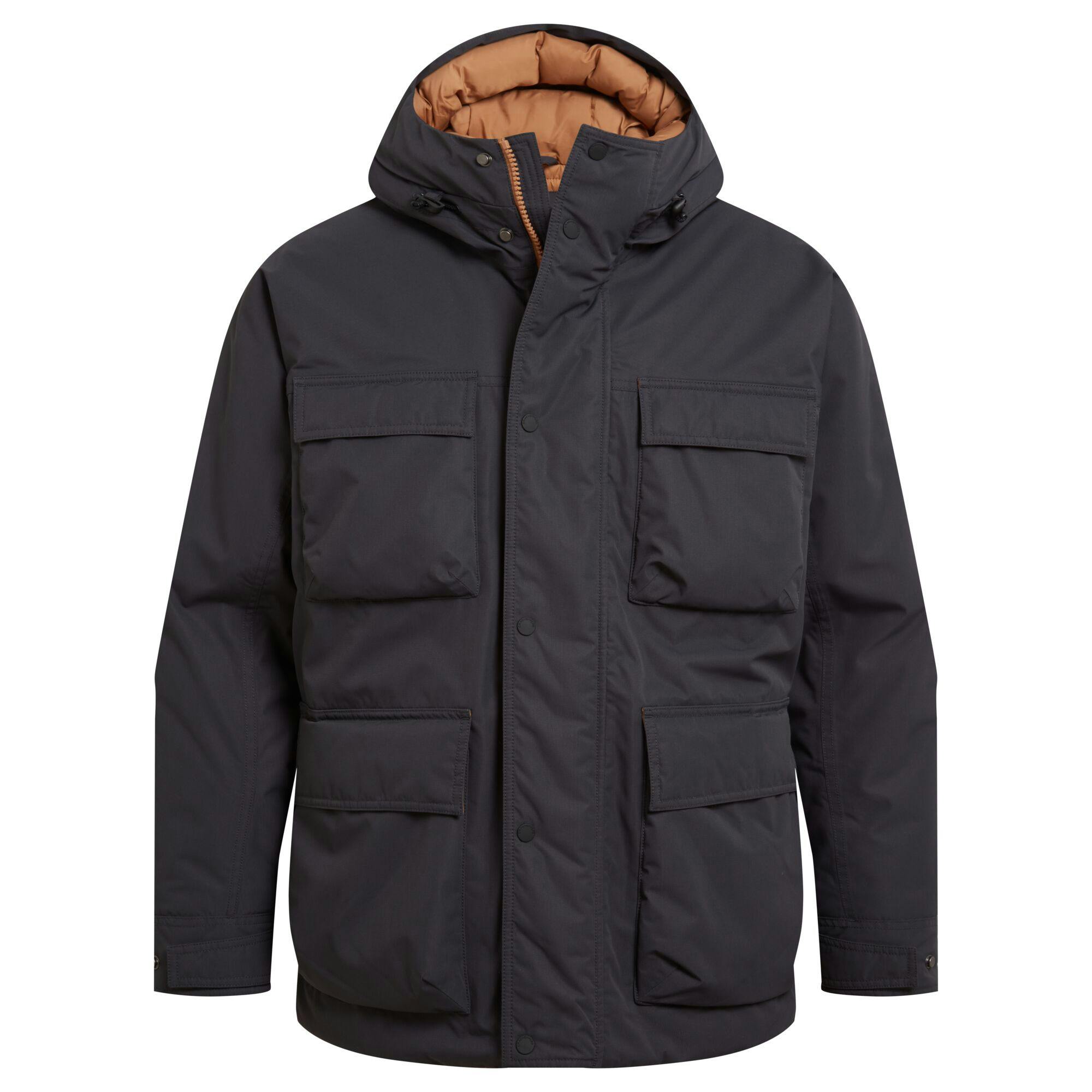 Craghoppers Men's Dark Breckon Waterproof Jacket - Iron - Iron - S - 100% Recycled Polyester