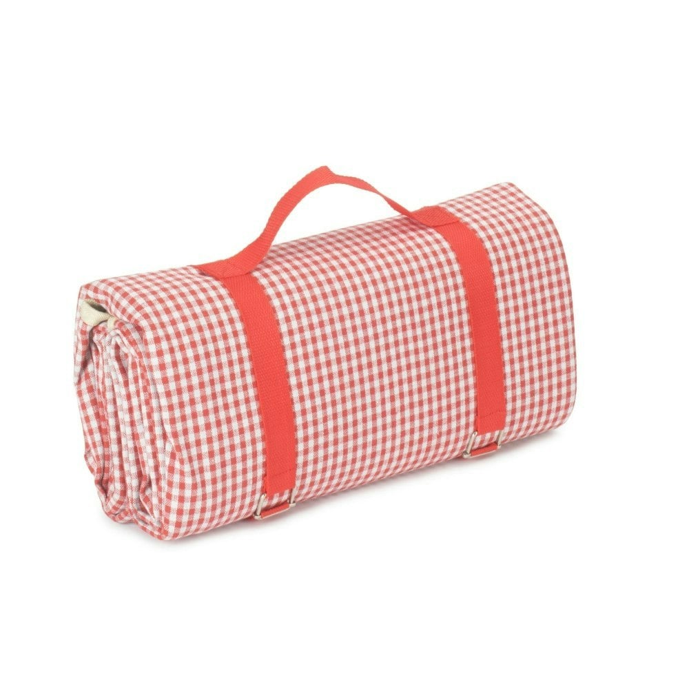 Rackhams Red/White And Gingham Picnic Blanket