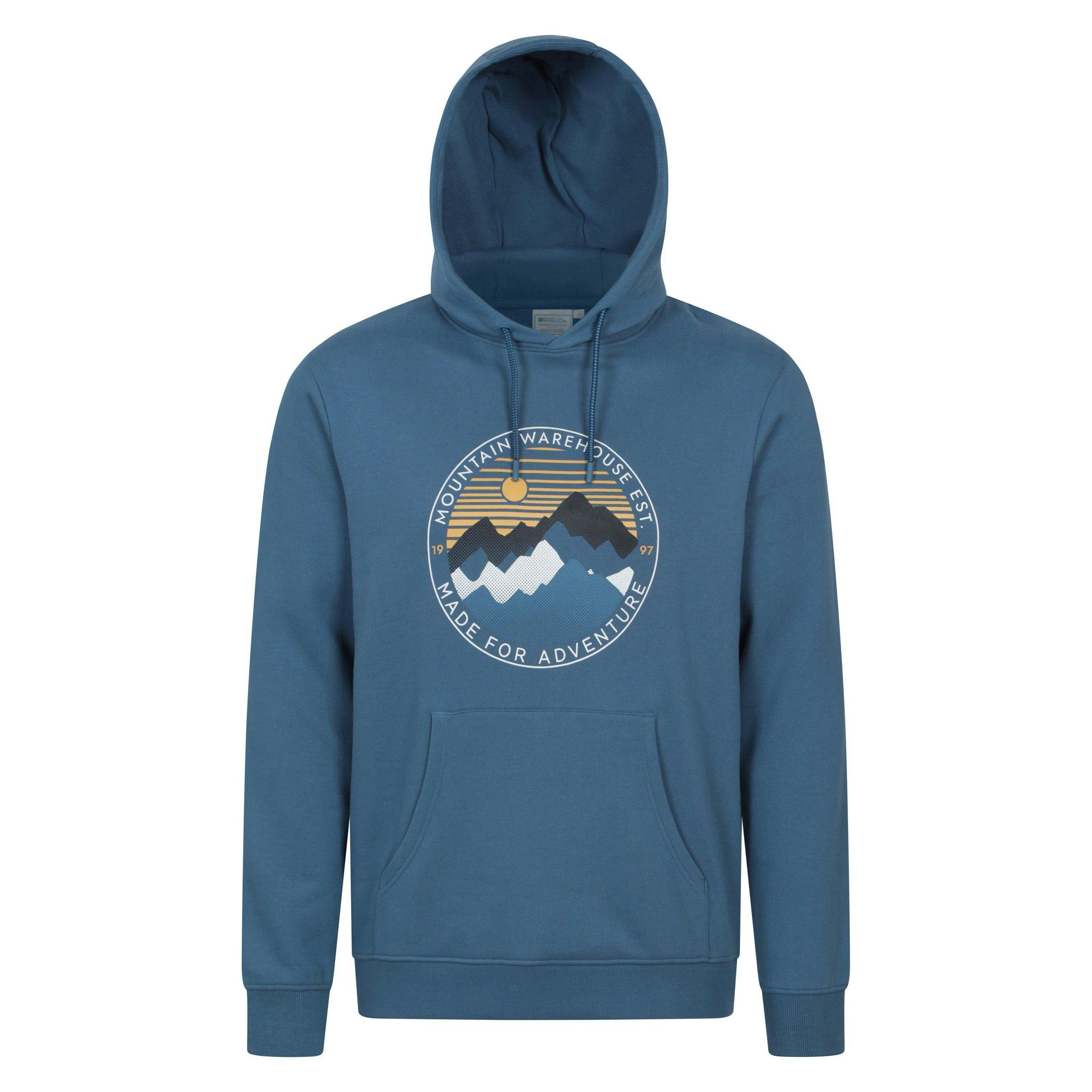 Mountain Warehouse Men's Blue Sunset Hoodie - Xs - 100% Mixed