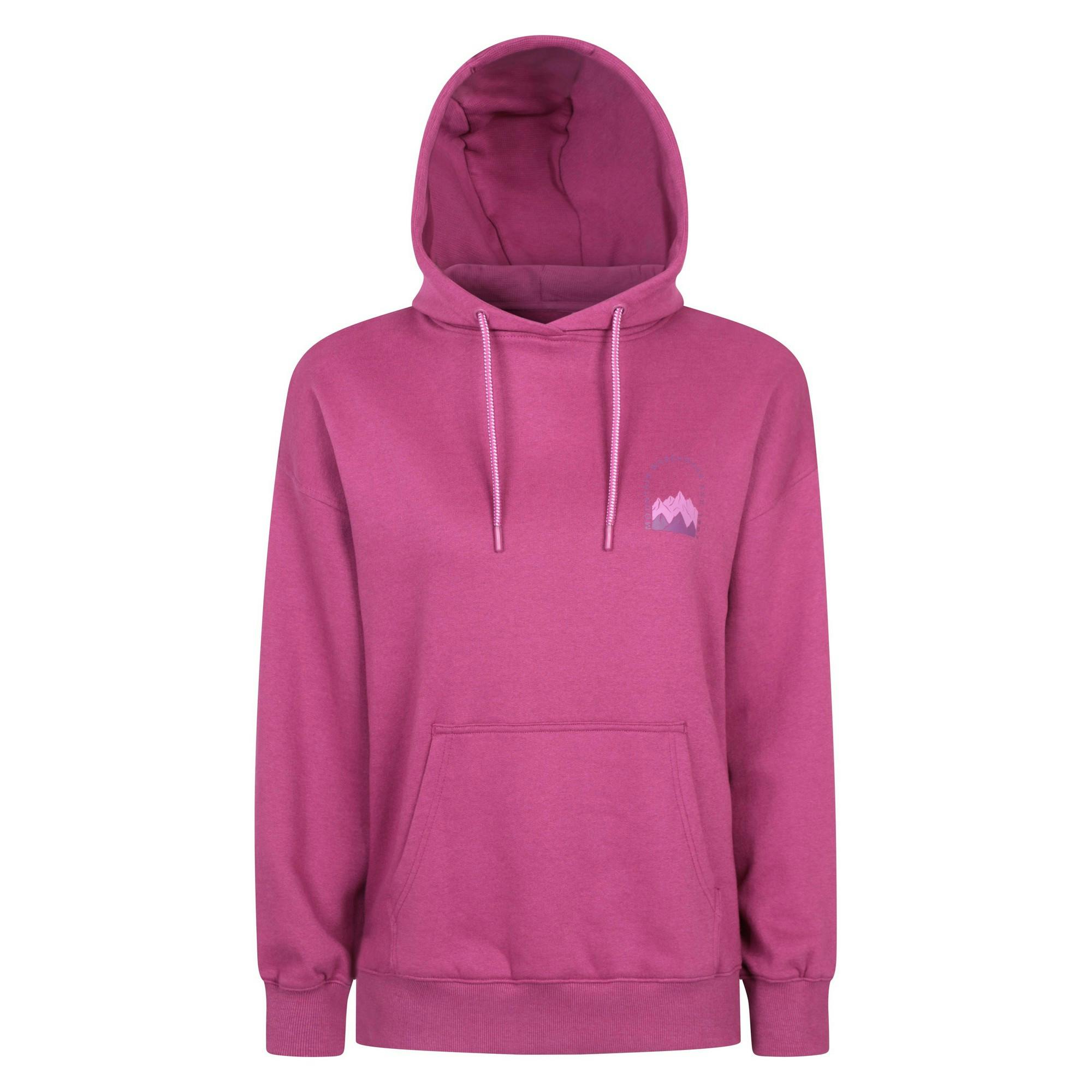 Mountain Warehouse Women's Mountain Scene Hoodie - Berry - Berry - 12 Uk - 100% Mixed