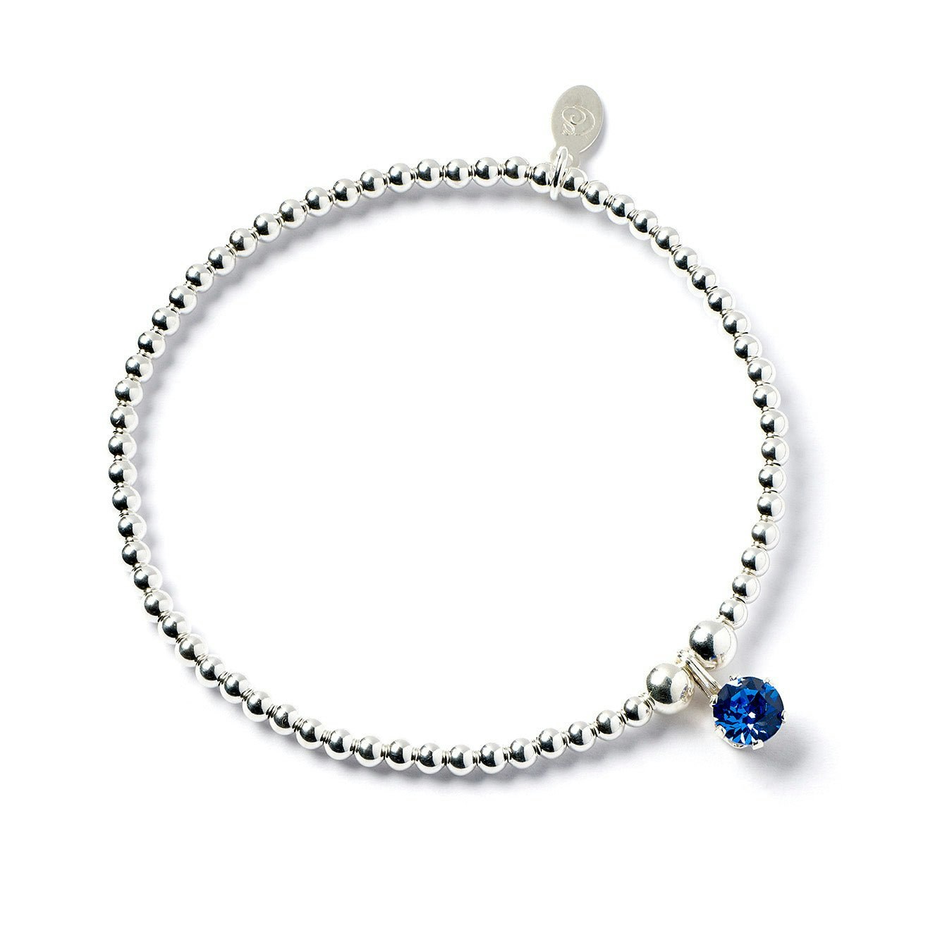 Mylee London Silver Sterling Birthstone Crystal Bracelet - Adult - September - September