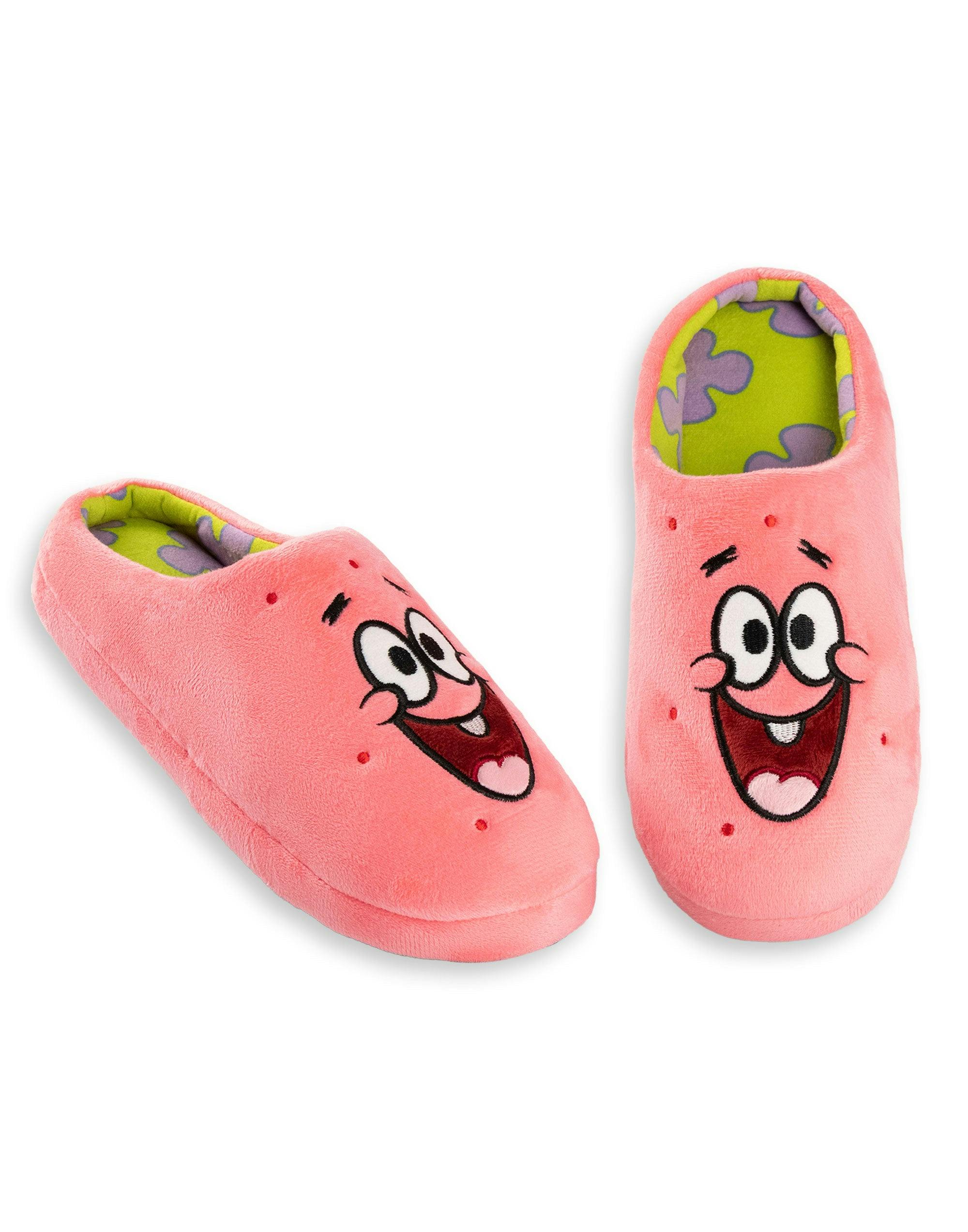 Vanilla Underground Unisex Pink Spongebob Squarepants Patrick Mule Slippers - 3-4 Uk