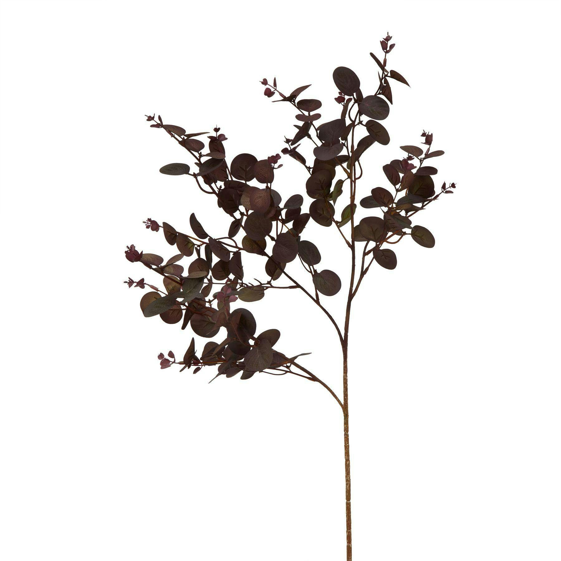 Hill Interiors Burgundy Eucalyptus Artificial Plant - One Size - 100% Mixed