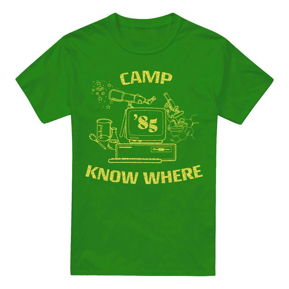 Stranger Things Men's Green Camp Know Where 1989 T-Shirt - Kelly - 3XL - Kelly