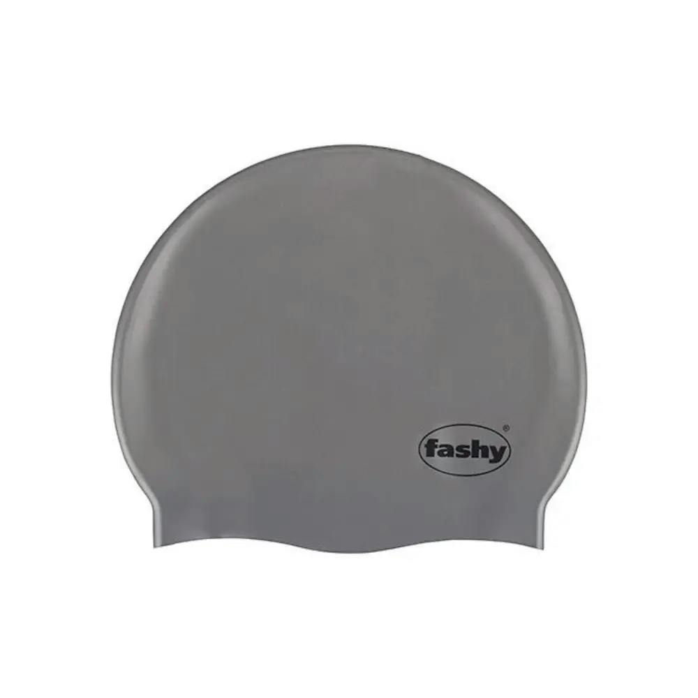 Fashy Silver Silicone Adult Swim Cap