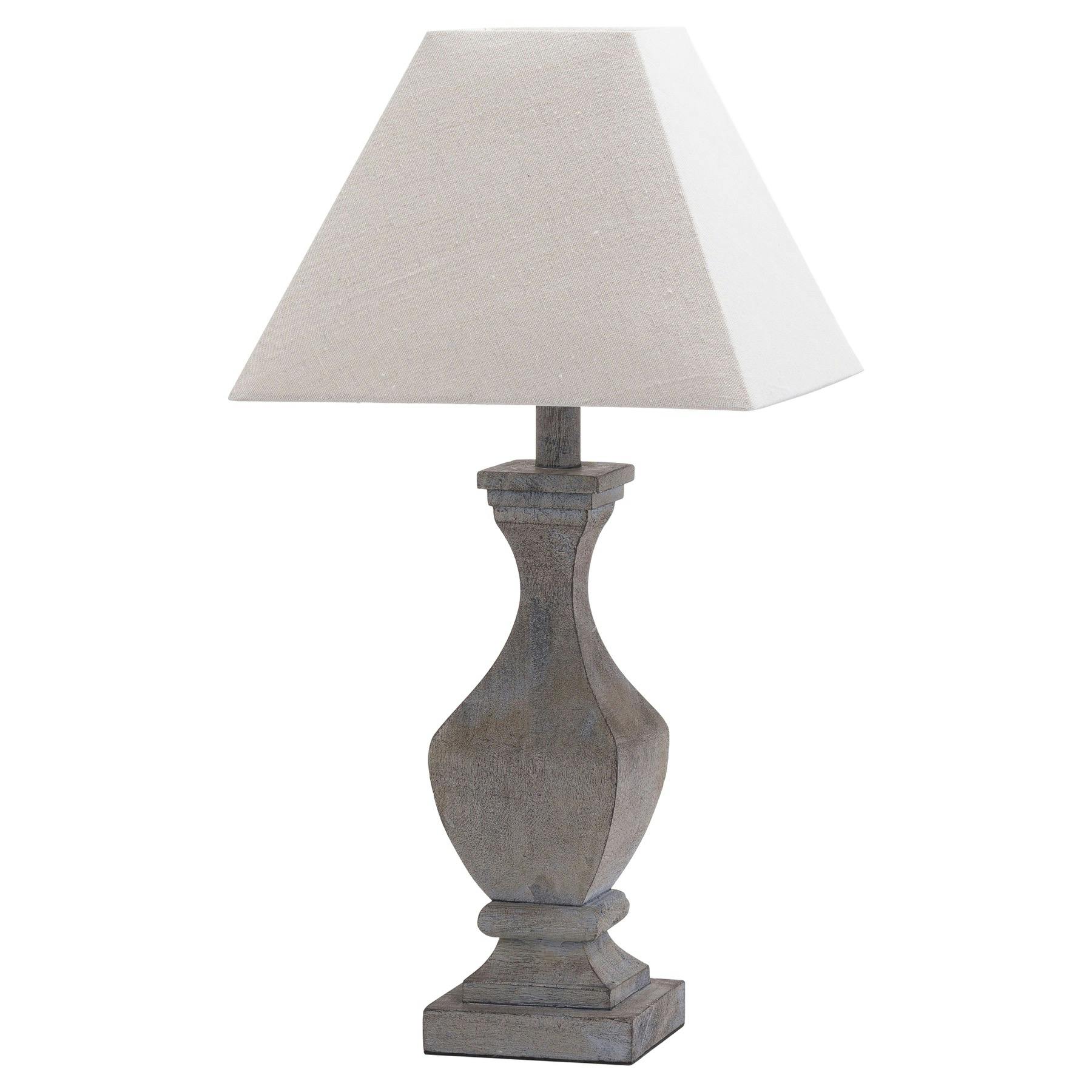 Rackhams Brown/White Incia Fluted Wooden Table Lamp (Uk Plug) - One Size - 100% Mixed