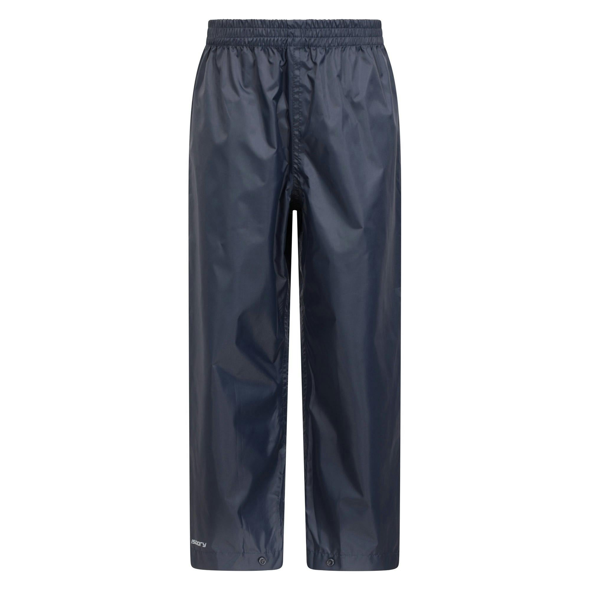 Mountain Warehouse Kids Pakka Ii Waterproof Over Trousers - Navy - 13 Years - Navy - 100% Polyamide
