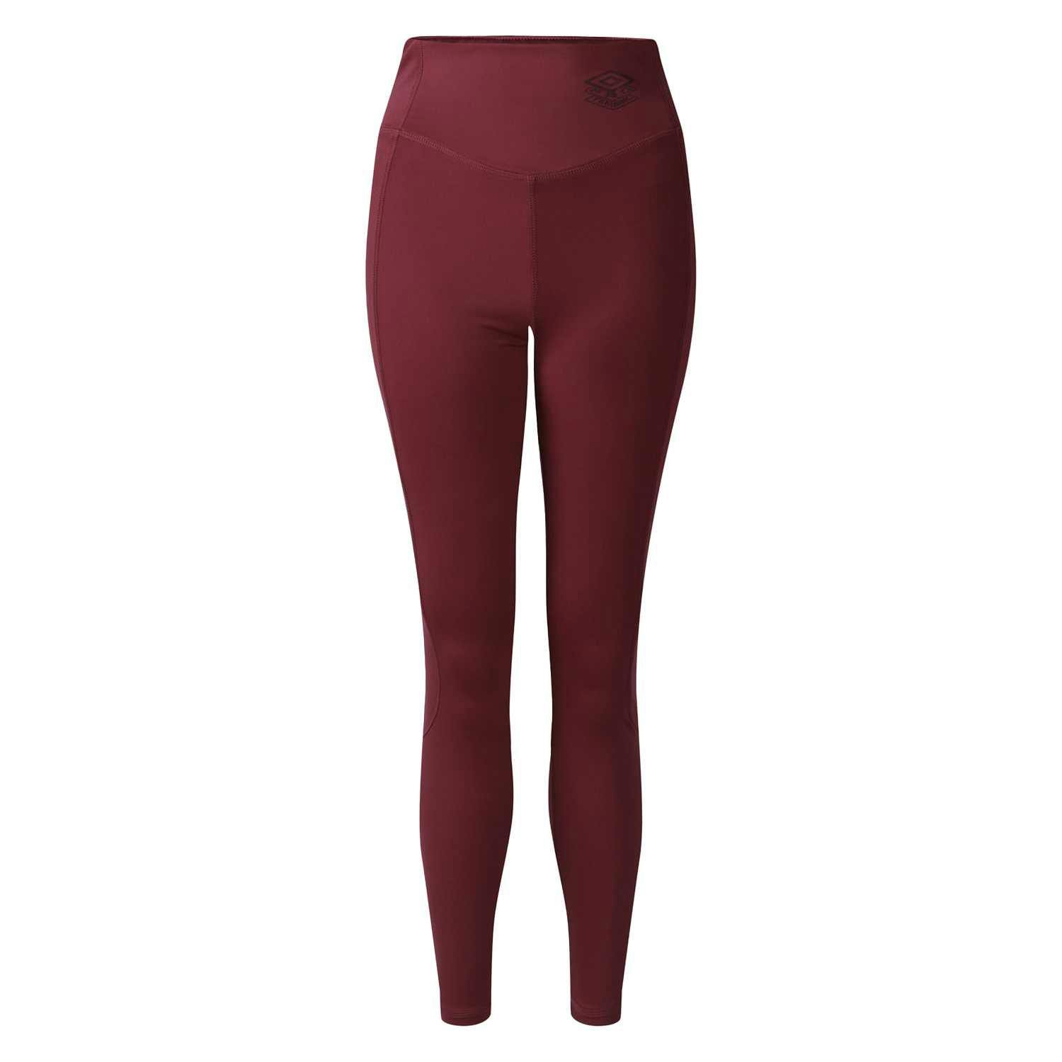 Umbro Women's Pro Training 7/8 Leggings - Plum - Plum - 10 Uk - 80% Recycled Polyester/20% Elastane