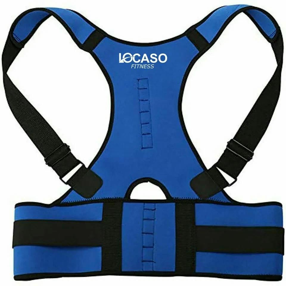 B&Q - Extra Large Neoprene Shoulder Support Upper Back Brace Blue - Image 2