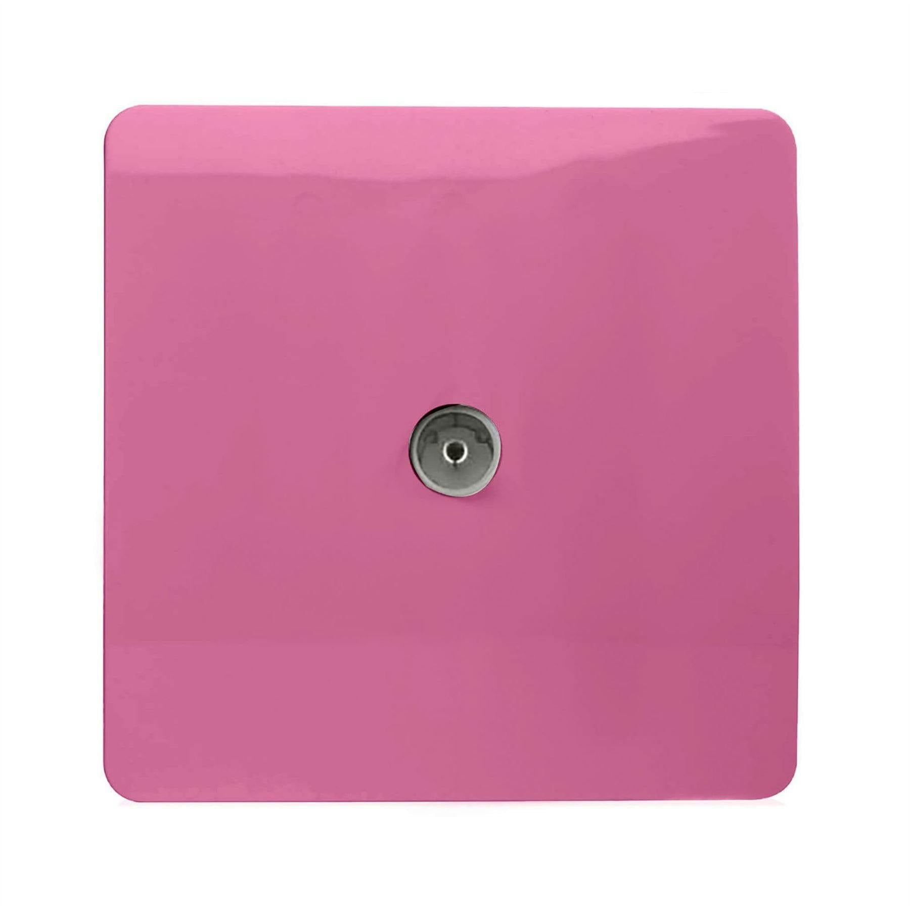 Trendi Switch Trendi Artistic Modern Glossy Tactile Tv Socket Pink - Image 6