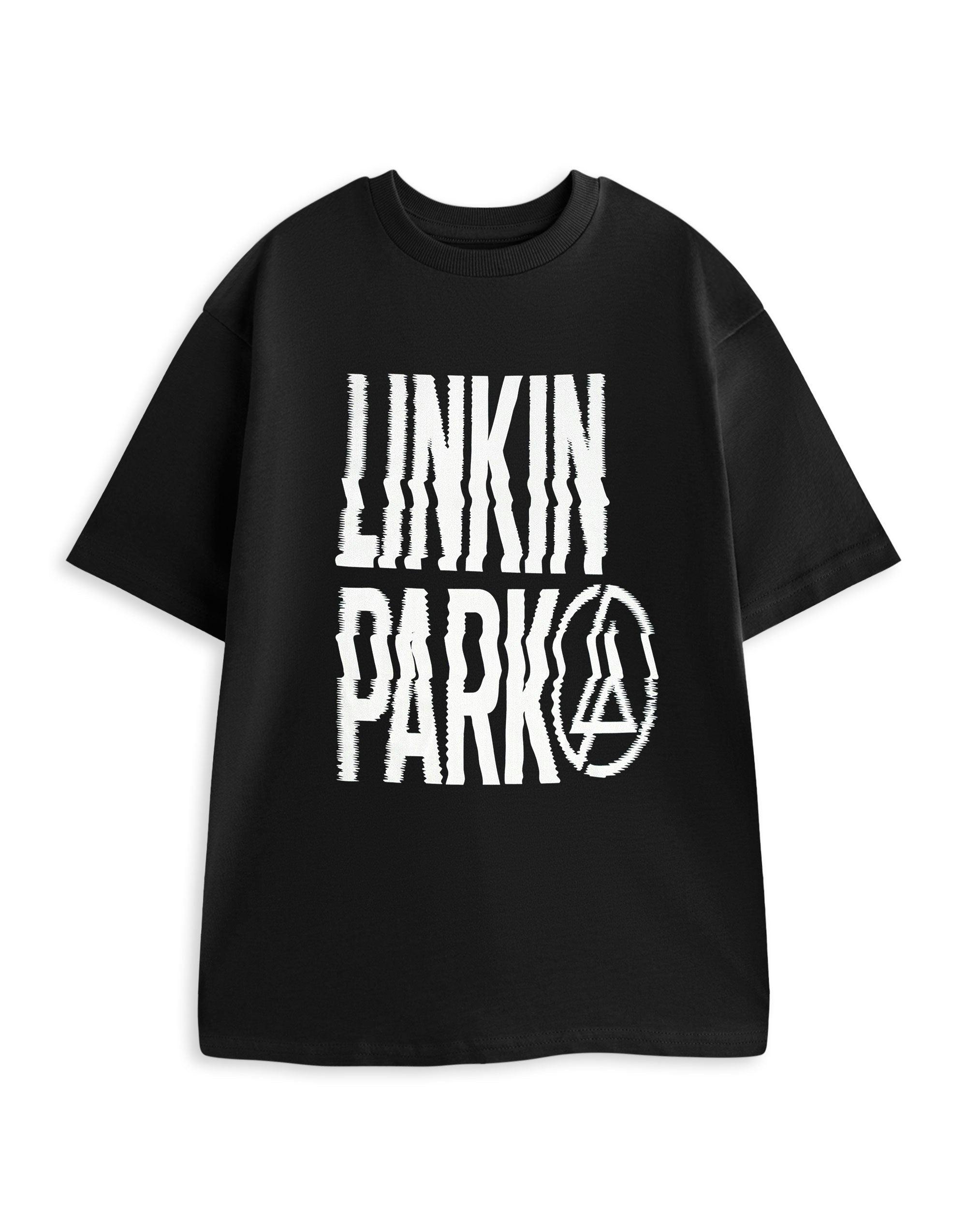 Vanilla Underground Men's Black Linkin Park Sound Logo Short Sleeved T-Shirt - X-Large