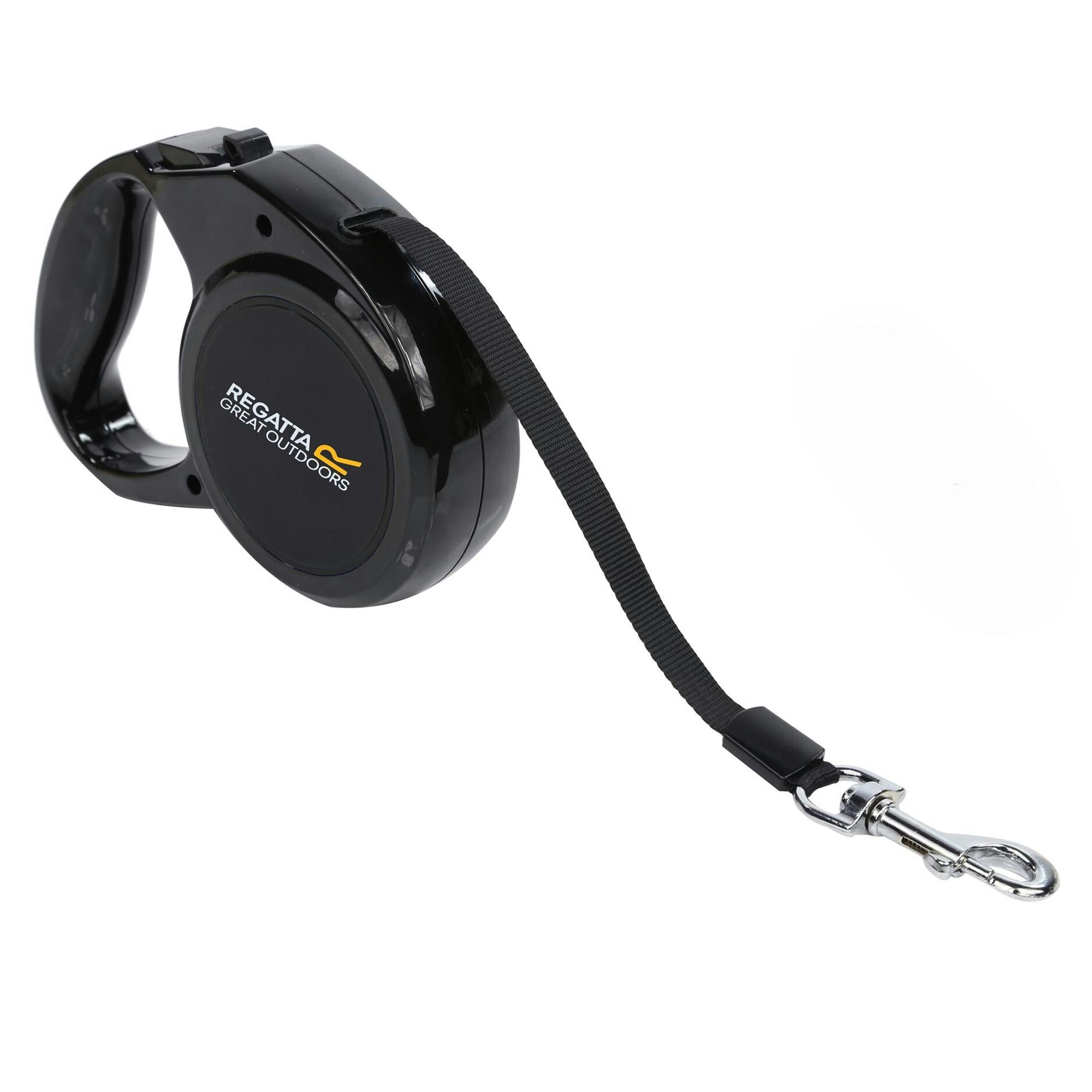 Regatta Black Extendng Dog Lead - One Size - 80% Abs Plastic/10% Polyester/5% Iron/5% Carbon Steel