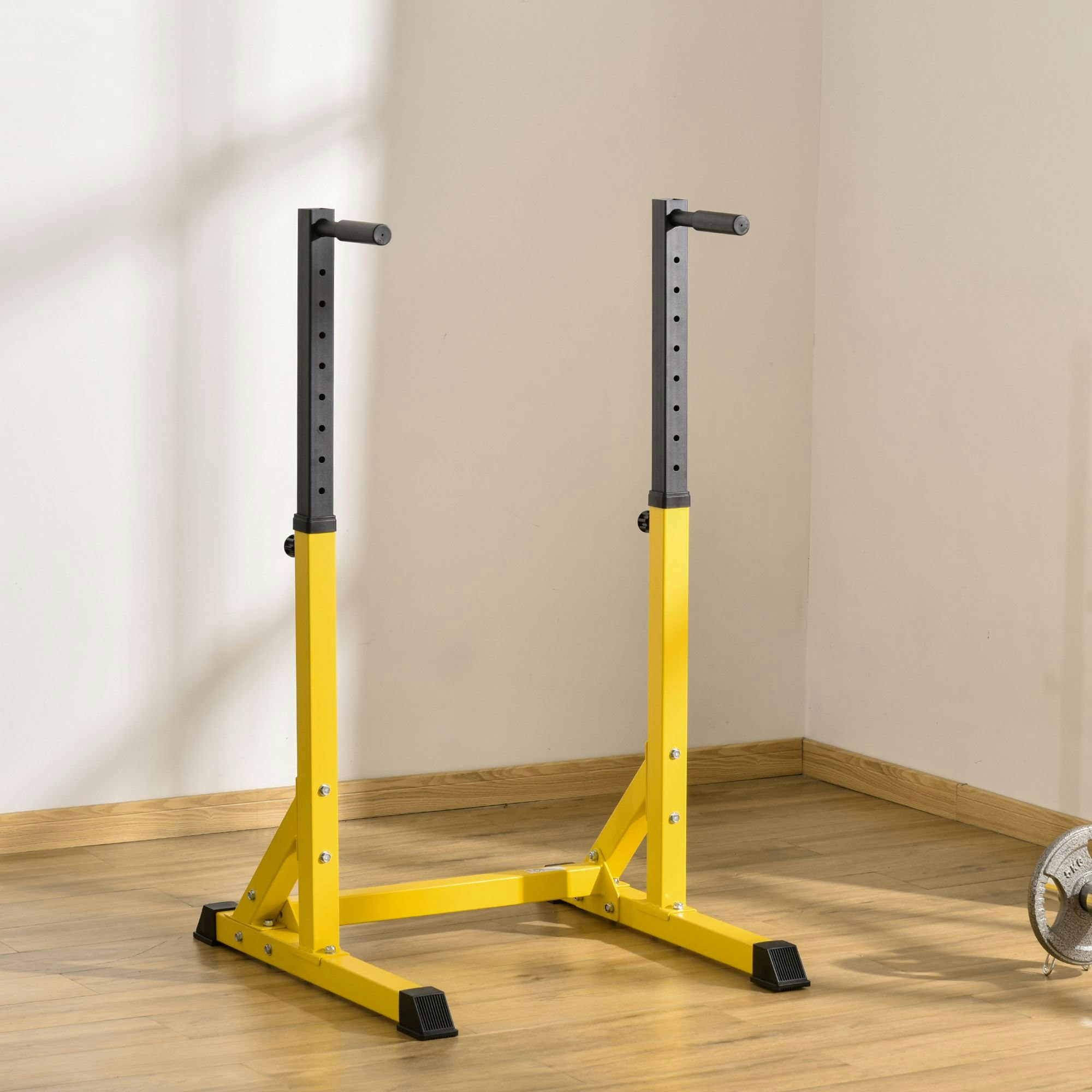 Homcom Dip Station Chin Up Parallel Bars Pull Up Power Tower Home Gym Workout