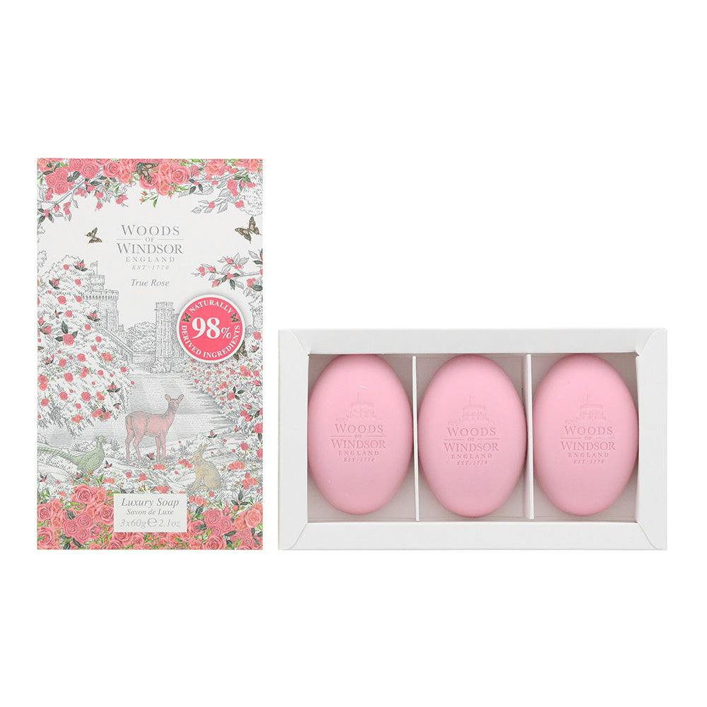 Woods Of Windsor True Rose Soap 3 X 60g - Woods Of Winsor | TJ Hughes - Image 12