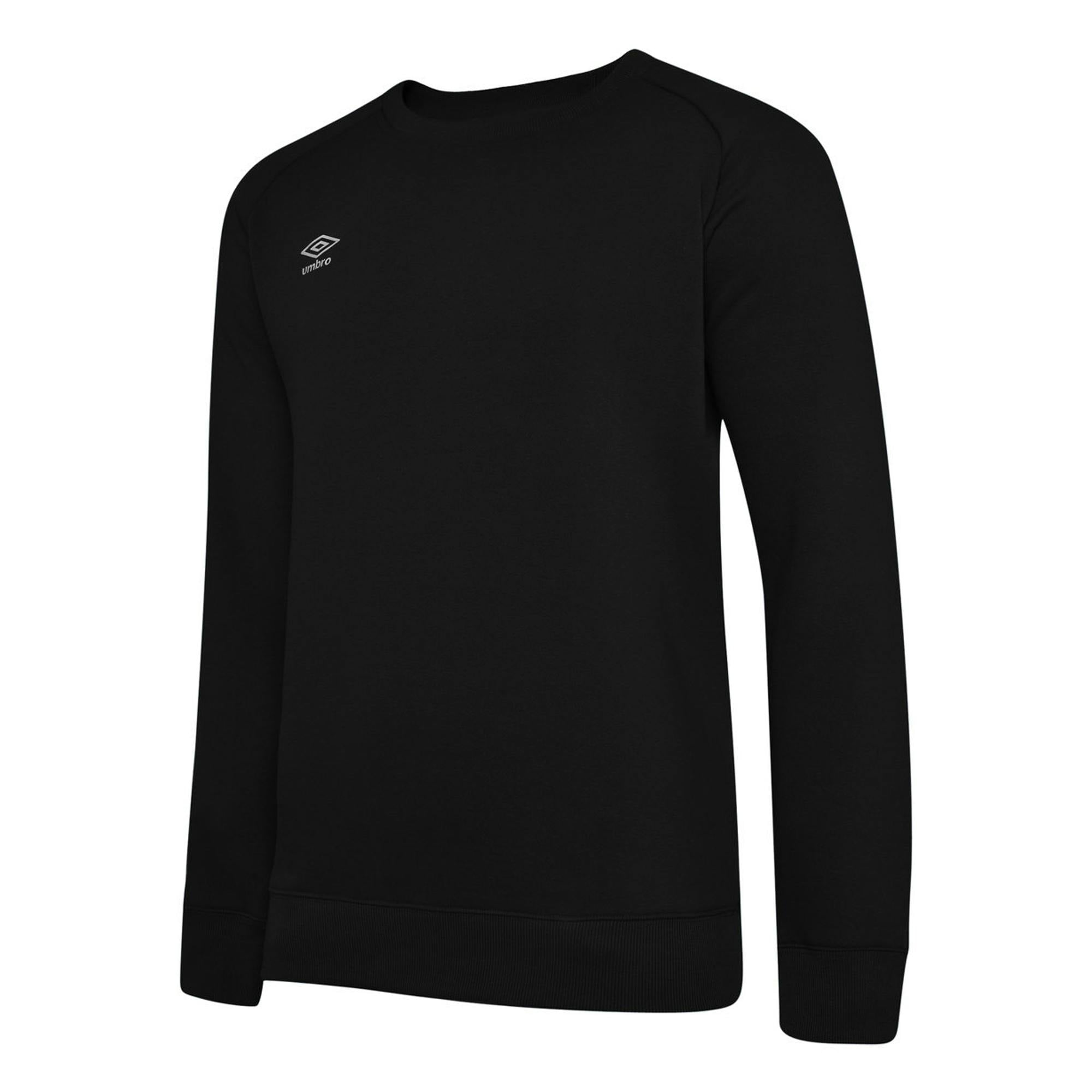 Umbro Men's Black/White Club Leisure Sweatshirt - Xl - 70% Cotton/30% Polyester