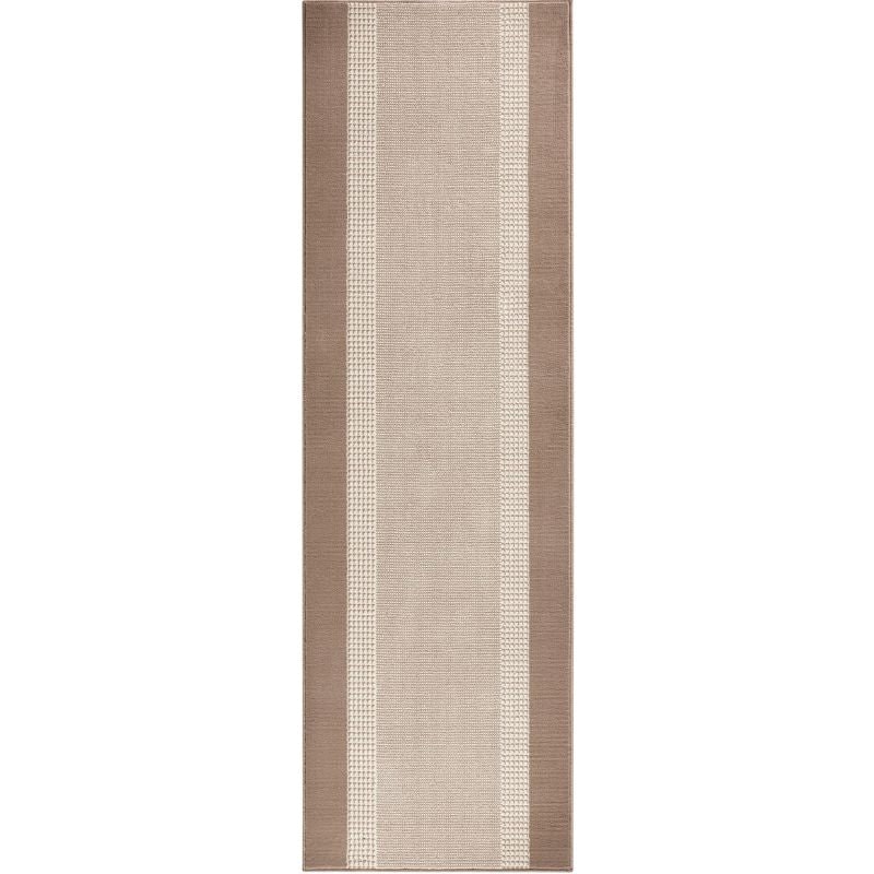 Hanse Home Beige Designer Velours Runner “Band” – Classic Elegance - 80X300 Cm