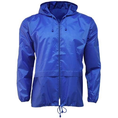 Coolandnew Blue Plus Size Rain Coat With Hood - Royal - 4XL