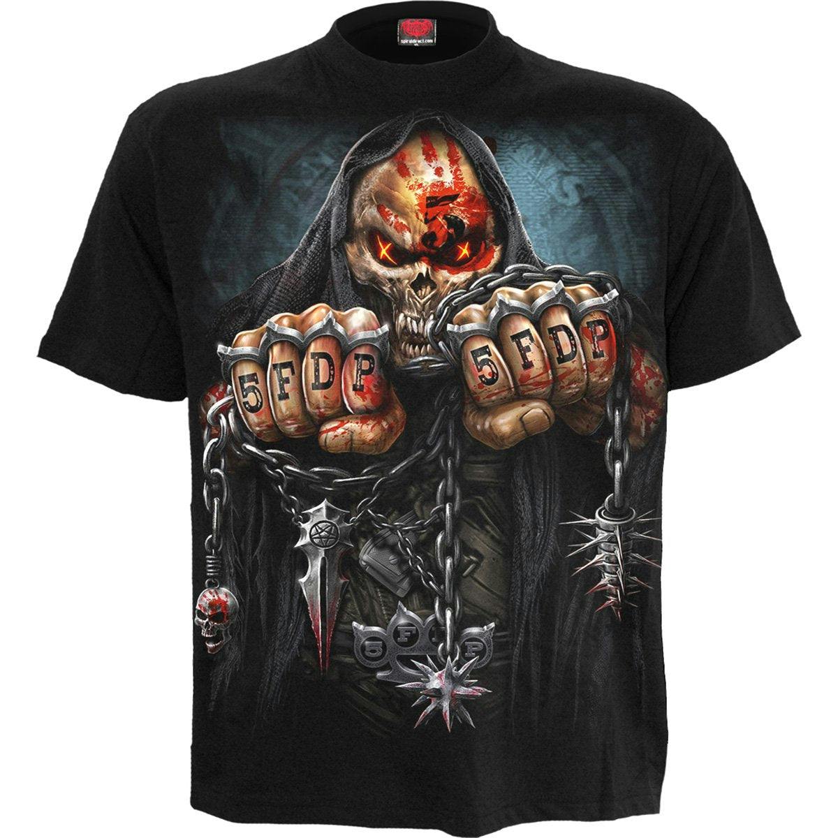 Spiral Direct Black 5Fdp - Game Over - Licensed Band T-Shirt - S - Screen