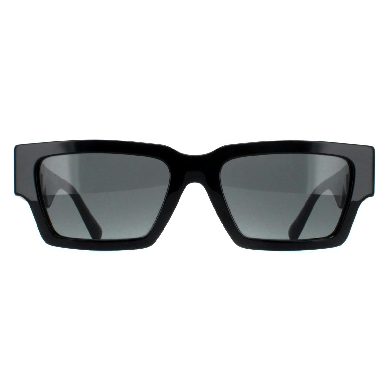 Versace Rectangle Unisex Black Dark Grey VE4459 - One Size - Image 10