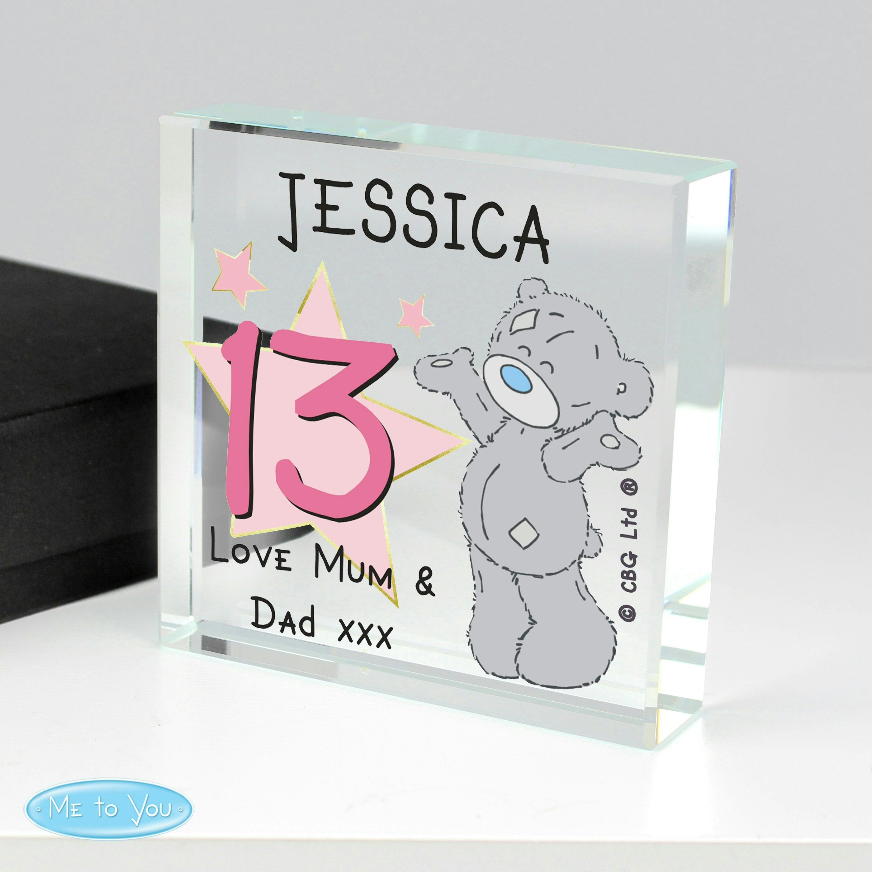 Rackhams Personalised Me To You Sparkle & Shine Birthday Crystal Token