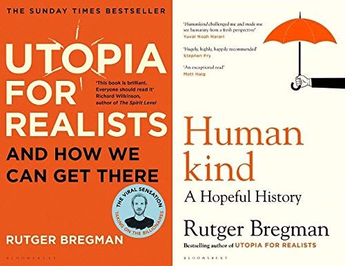 Bloomsbury Utopia For Realists & Humankind By Rutger Bregman - Book Set Collection Size 2