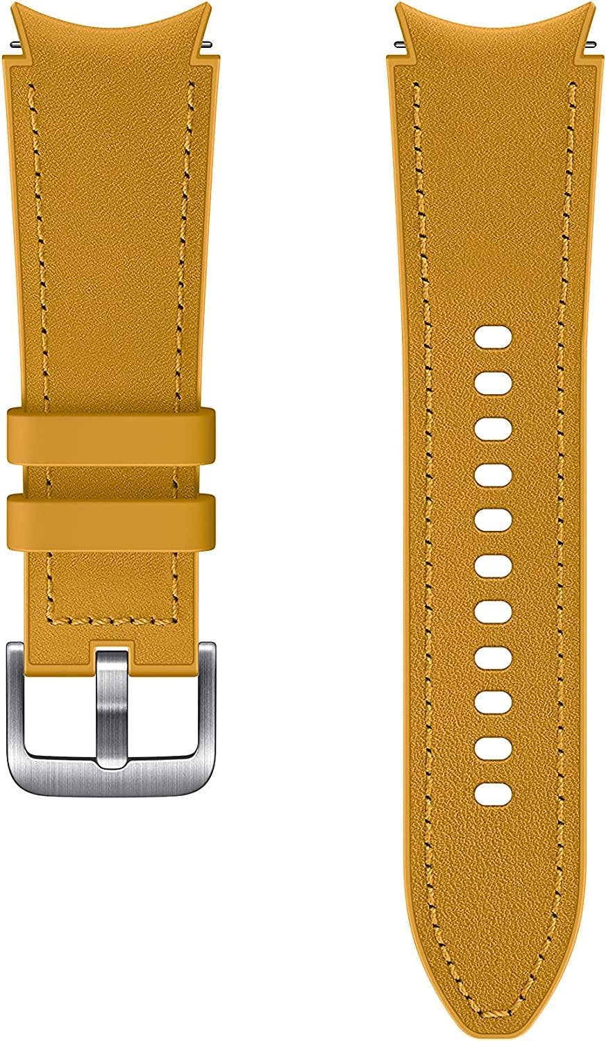 Samsung Galaxy Watch 4 Hybrid Leather Band 20Mm S/M Yellow - Image 2