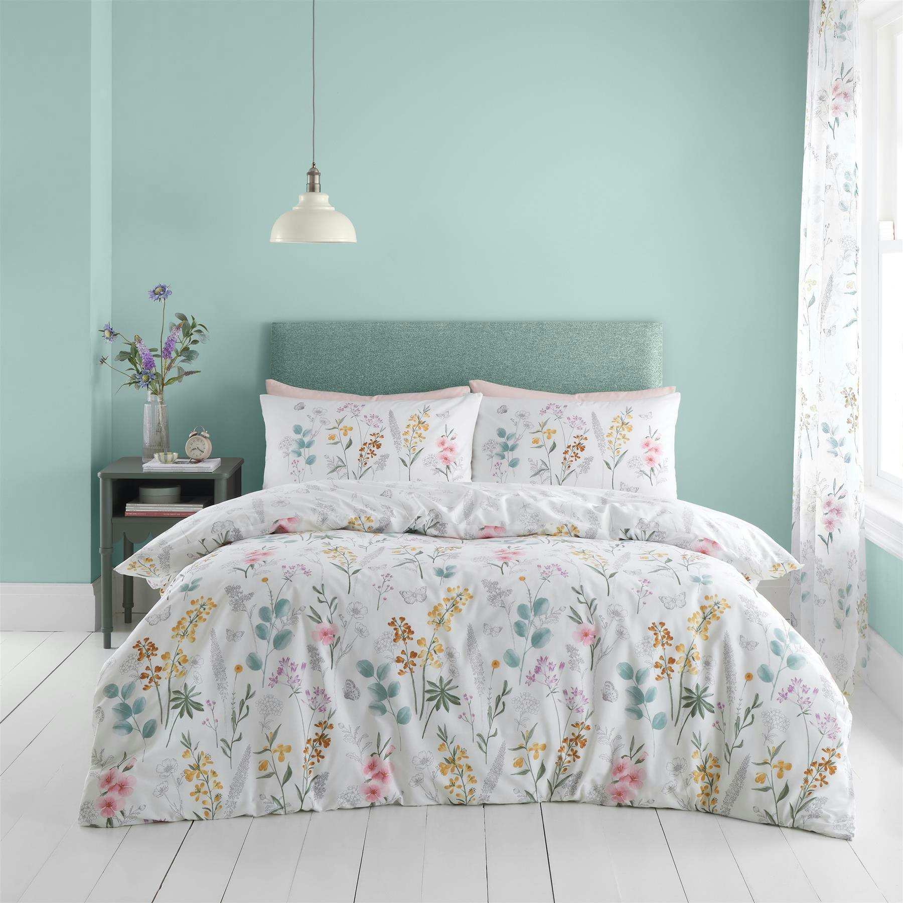 Rackhams White Emilia Duvet Cover Set - Polycotton - Duvet Cover Set Single