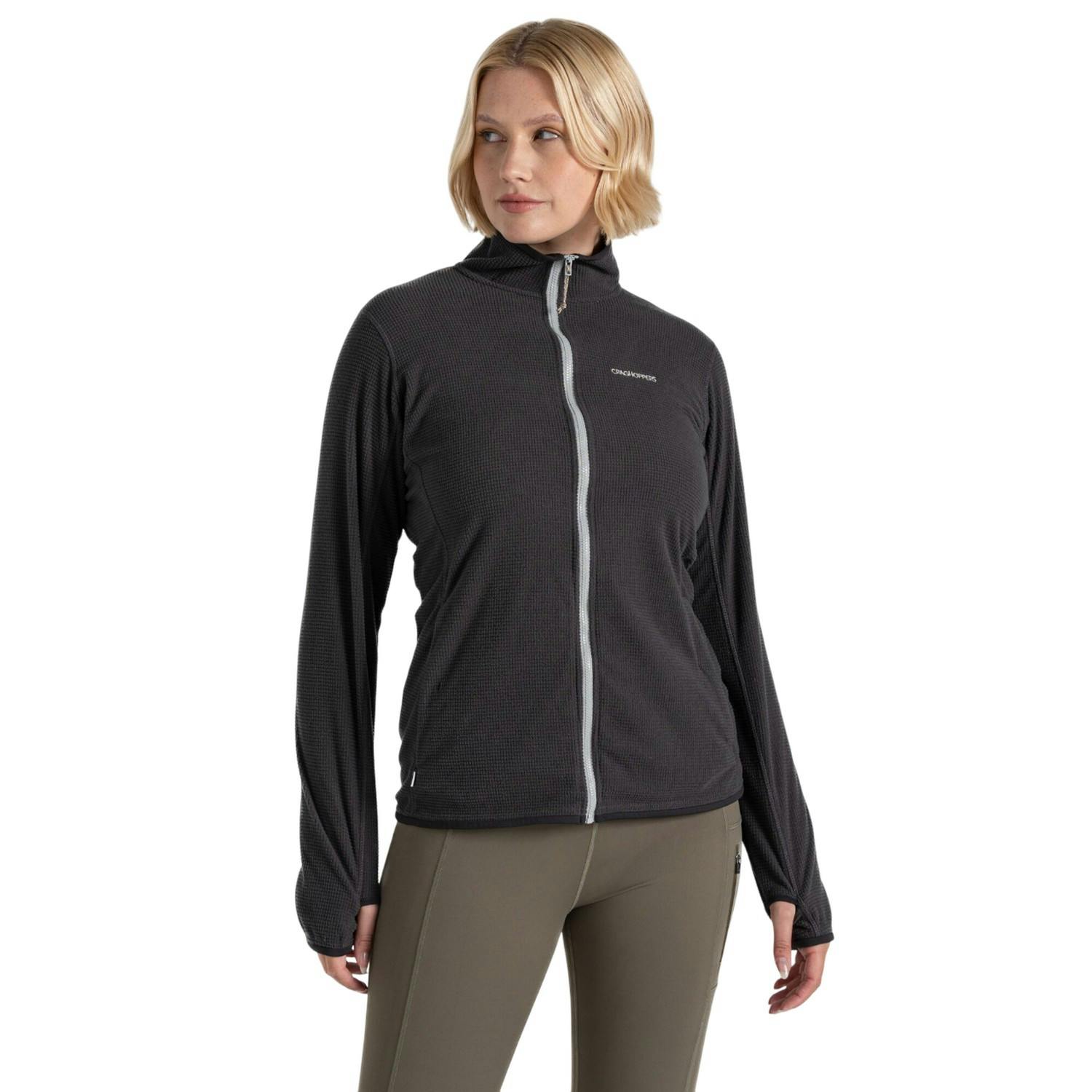 Craghoppers Women's Light Anya Nosilife Fleece Jacket - Charcoal - 16 Uk - Charcoal - 100% Mixed