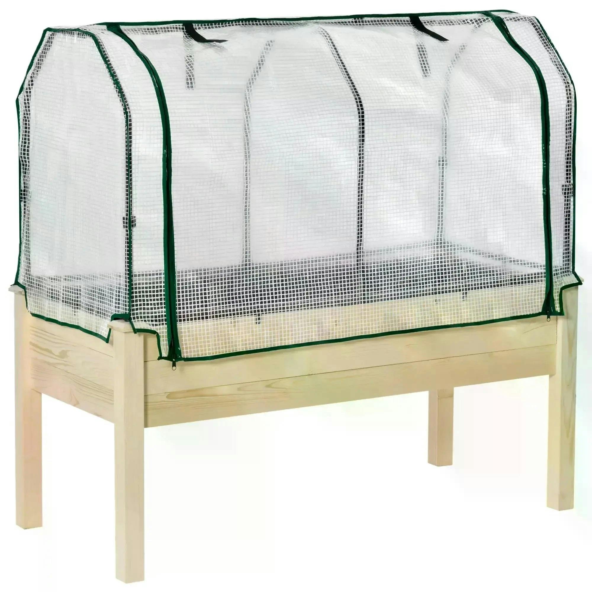 Outsunny Elevated Planter Box 845-364 845-364 Natural Wood 5.5 (W) X 12.1 (D) X 11.7 (H) Cm - Image 6