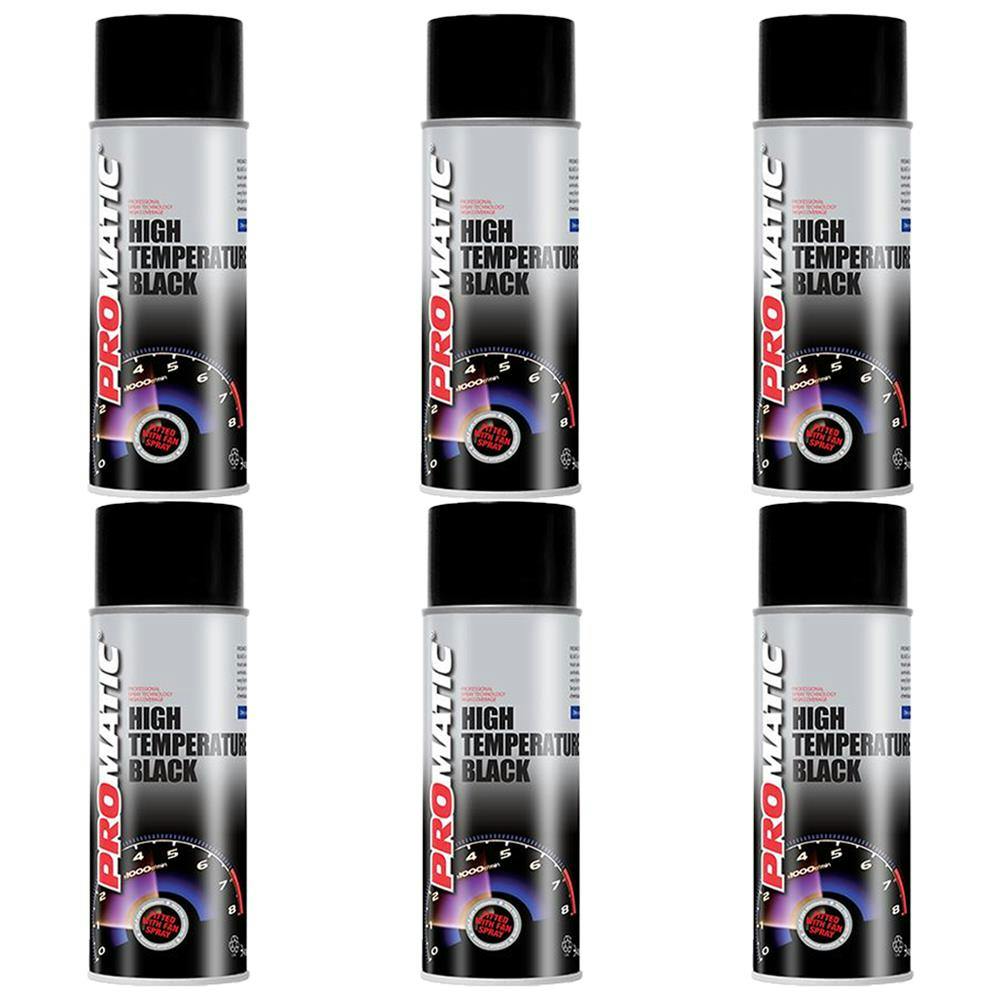 PROMATIC Professional High Temperature Black Fast Drying Aerosol - 400ml x 3 - Image 19