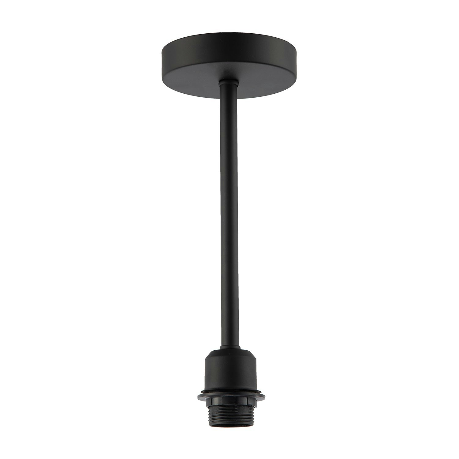 Happy Homewares Black/Light Classic Matte Ceiling Fixture To Showcase Lamp Shades