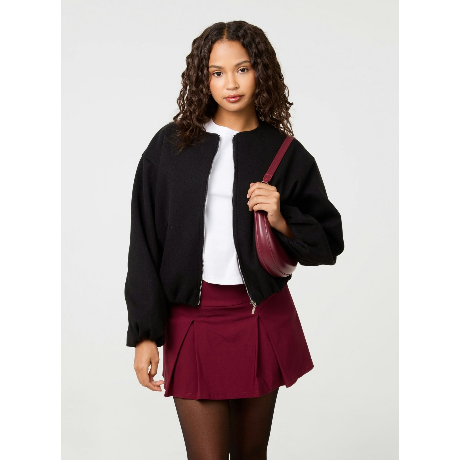 Pink Vanilla Pink/Black Vanilla Puffball Jacket - One Size
