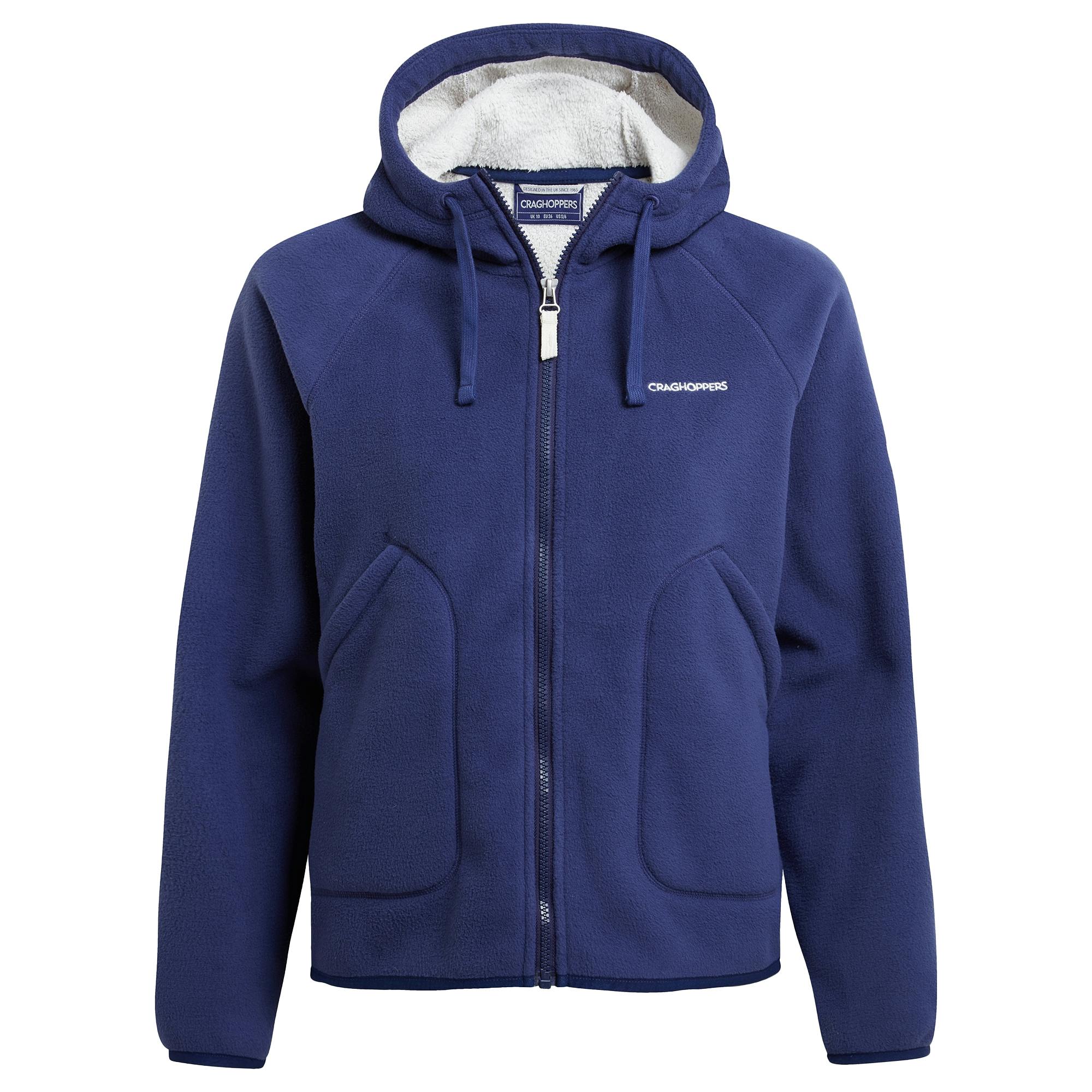 Craghoppers Women's Indigo/Blue / Grainne Full Zip Fleece Jacket - 16 Uk - 100% Recycled Polyester