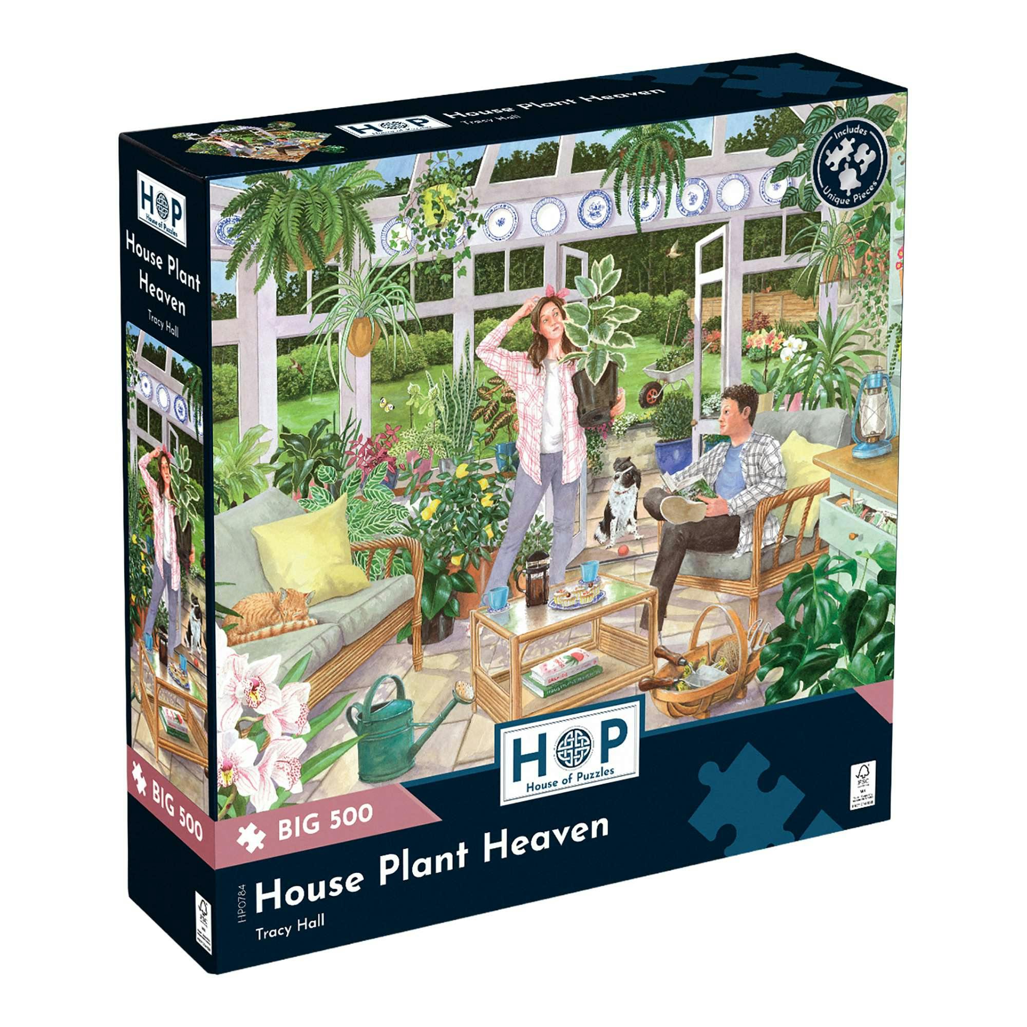 The House Of Puzzles House Plant Heaven - Big 500 Piece Jigsaw Puzzle