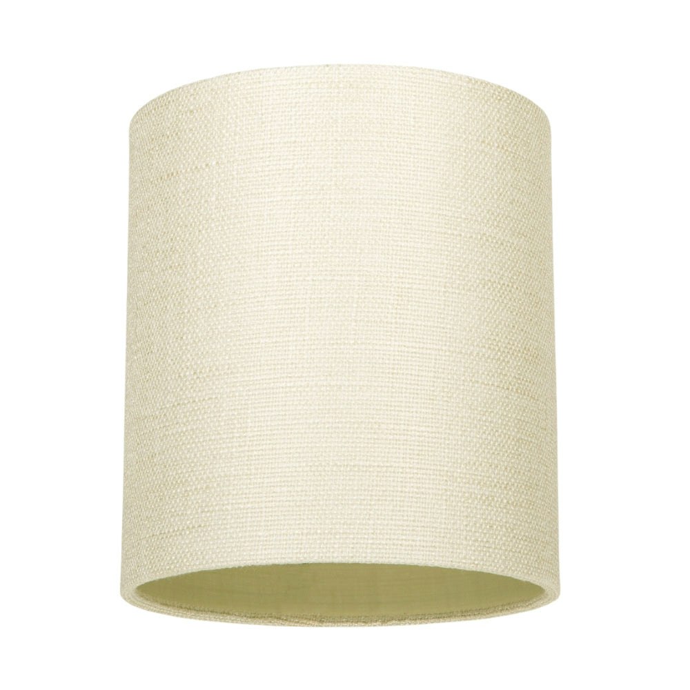 Rackhams Cream Contemporary And Sleek Linen Fabric 6" Cylindrical Lamp Shade 60W Maximum