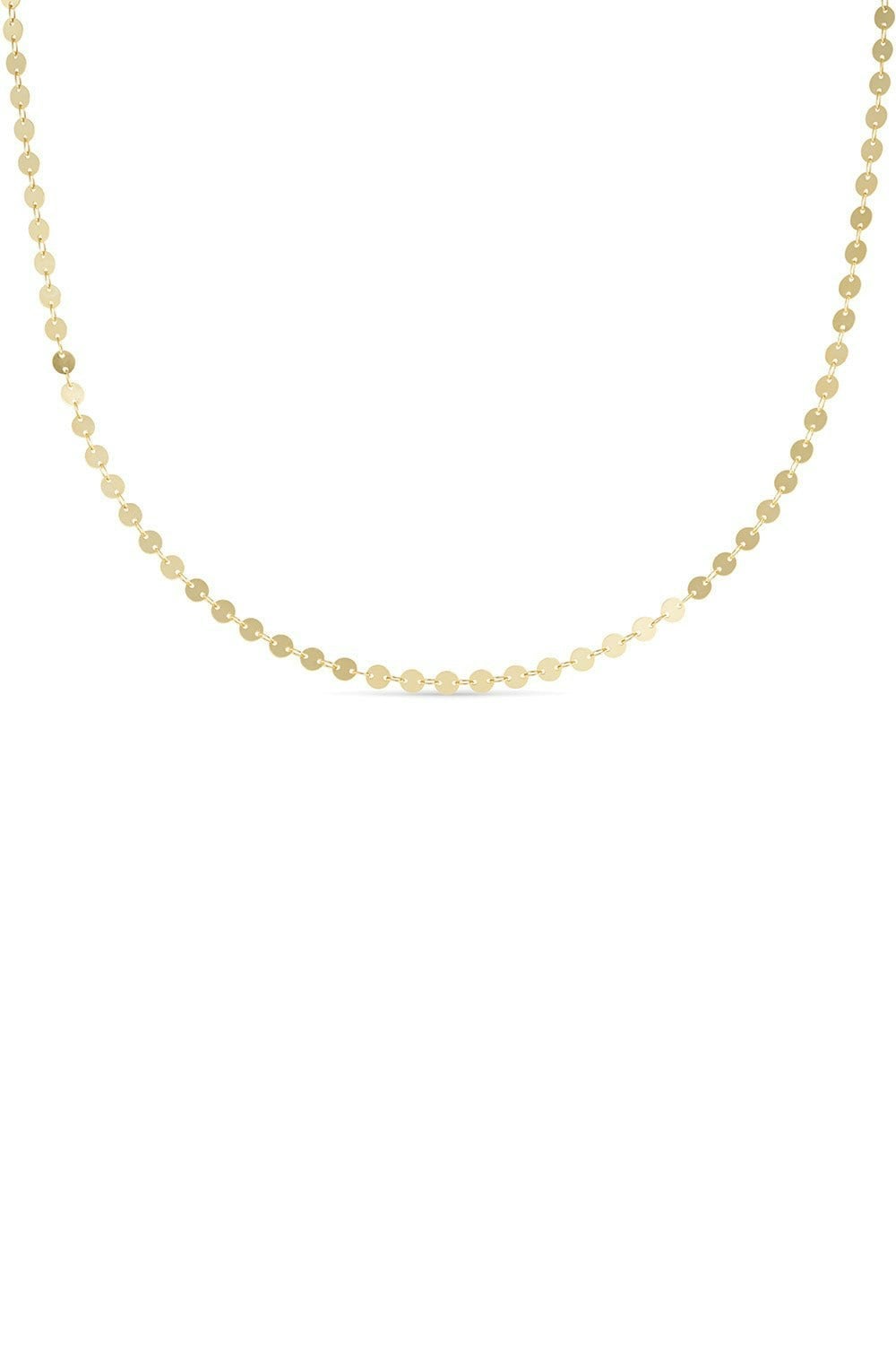 Elk & Bloom Gold Dainty 14K Disc Choker - No Thank You - Standard Length