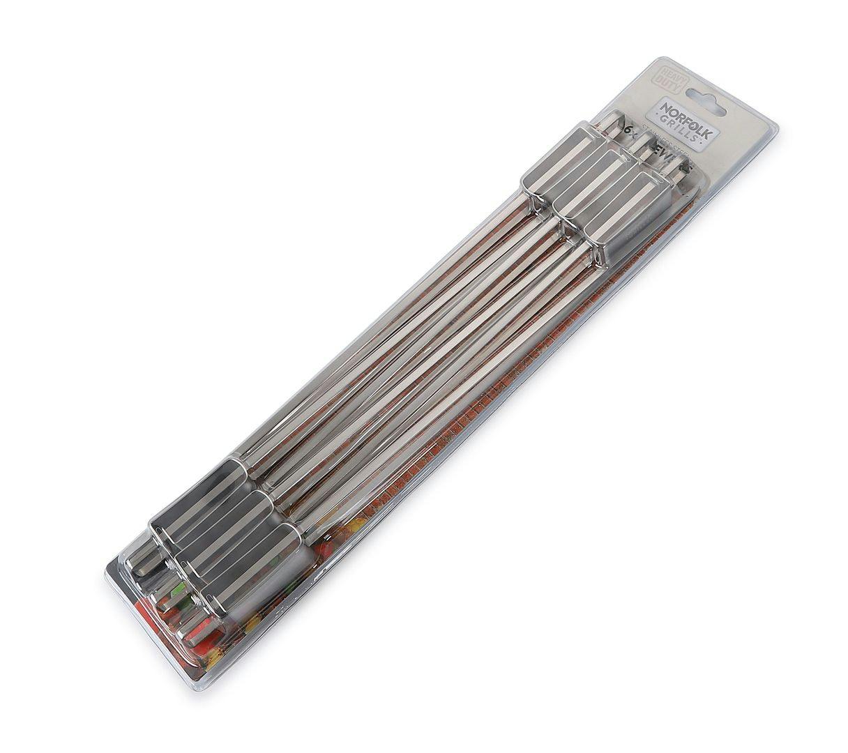 Rackhams Metal Skewers 6Pk