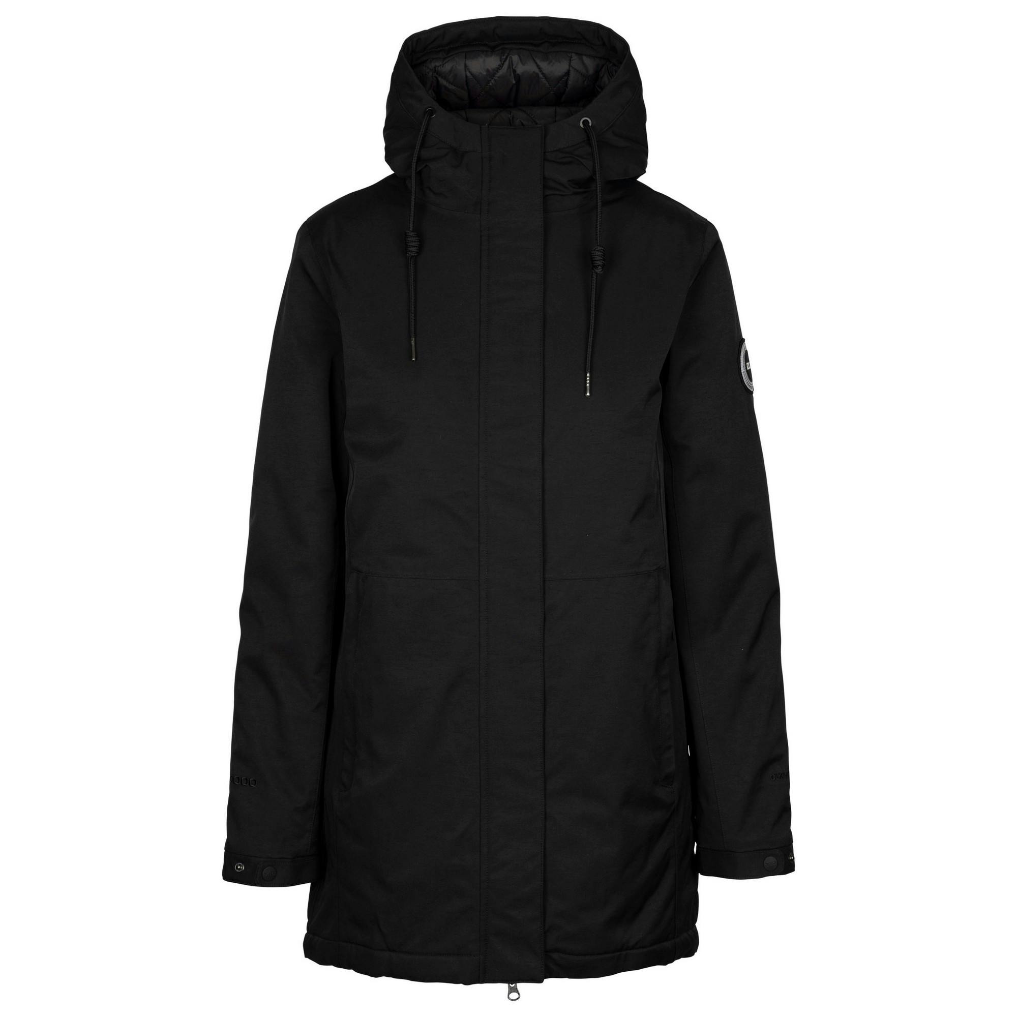 Trespass Women's Black / Wilma Dlx Waterproof Jacket - Xl - 61% Cotton/39% Polyamide