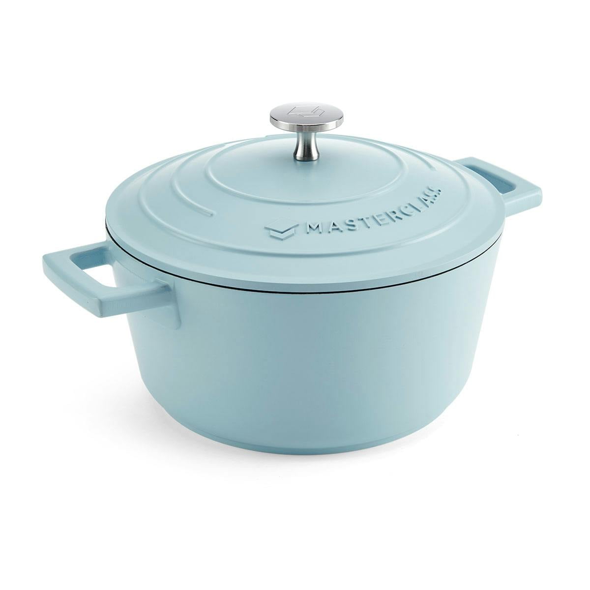 Masterclass Cast Aluminium Casserole Dish With Lid - Blue - 2.5L - Image 6