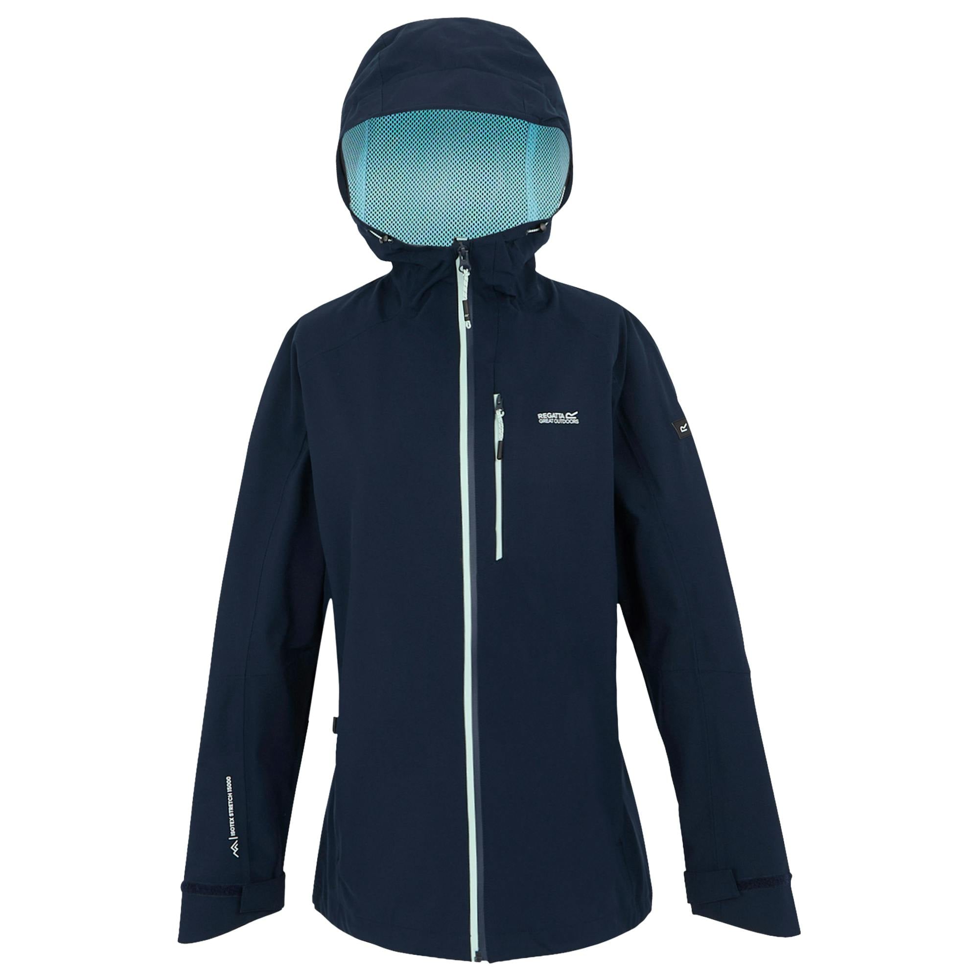 Regatta Women's / Birchdale Ii Waterproof Jacket - Navy/Icy Morn - 22 Uk - Navy/Icy Morn - 100% Polyester