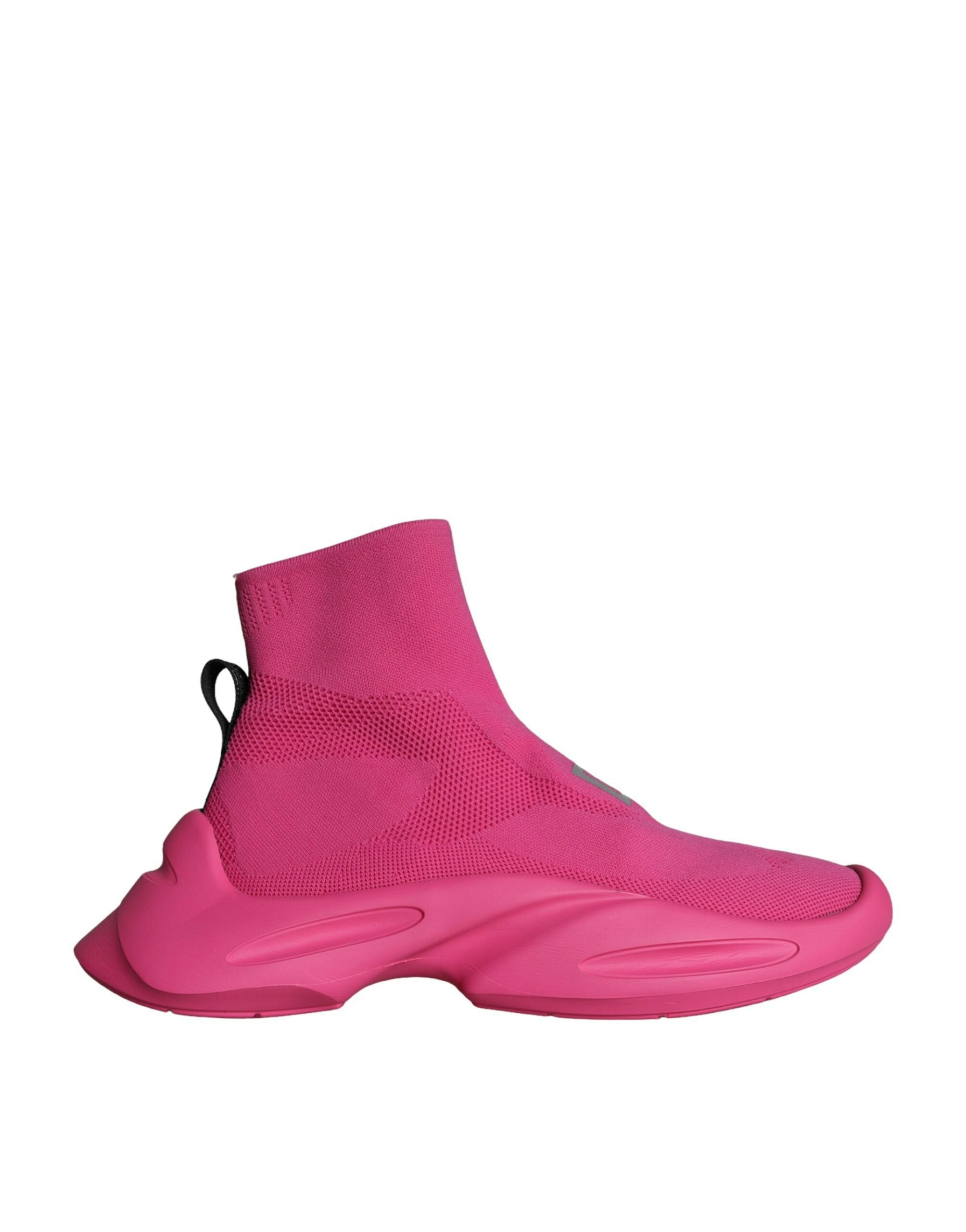 Dolce & Gabbana Men's Pink Portofino Knit Sneakers - Size 44 Eu